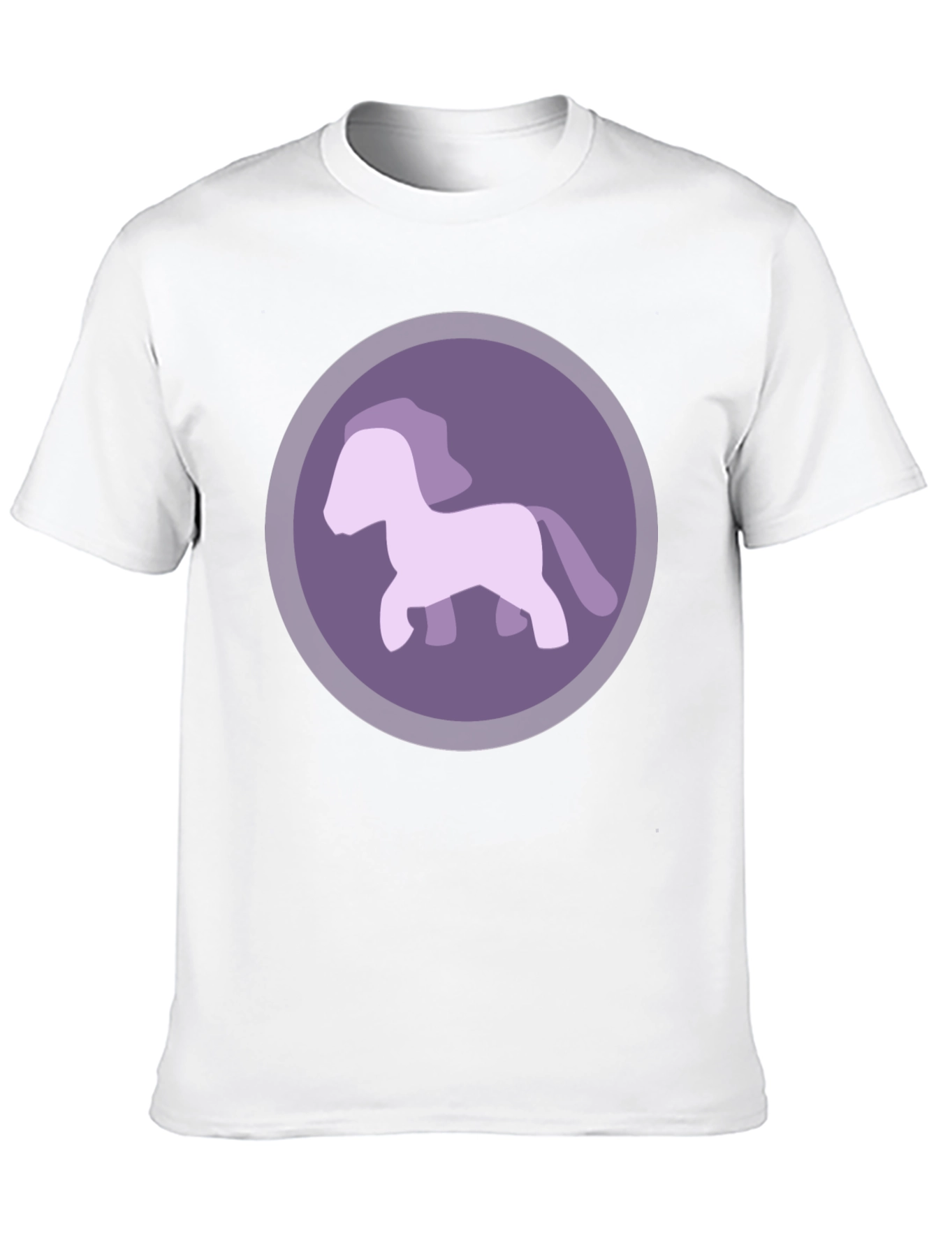Purple Pony Graphic Tee - Mens Casual T-Shirt