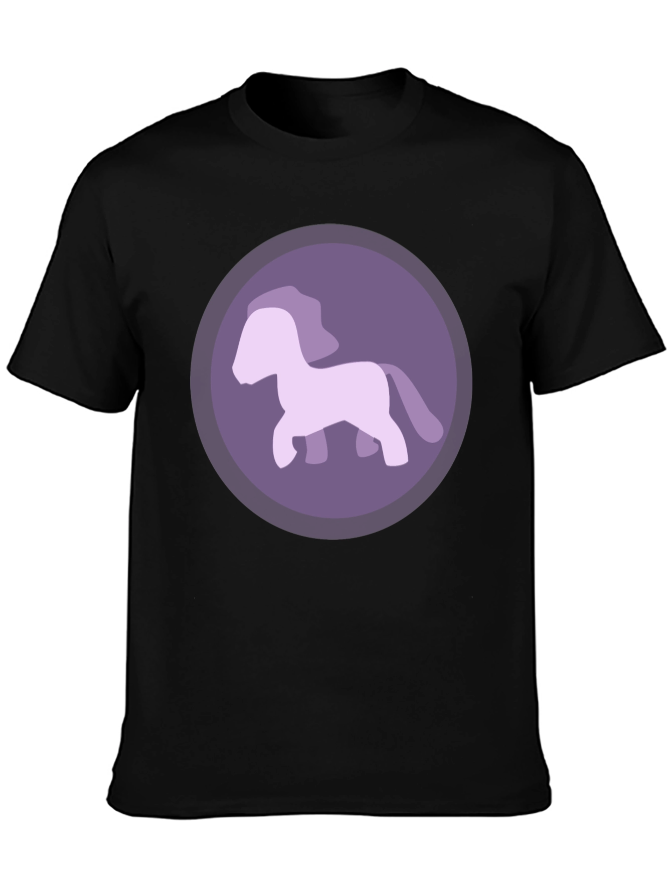 Purple Pony Graphic Tee - Mens Casual T-Shirt