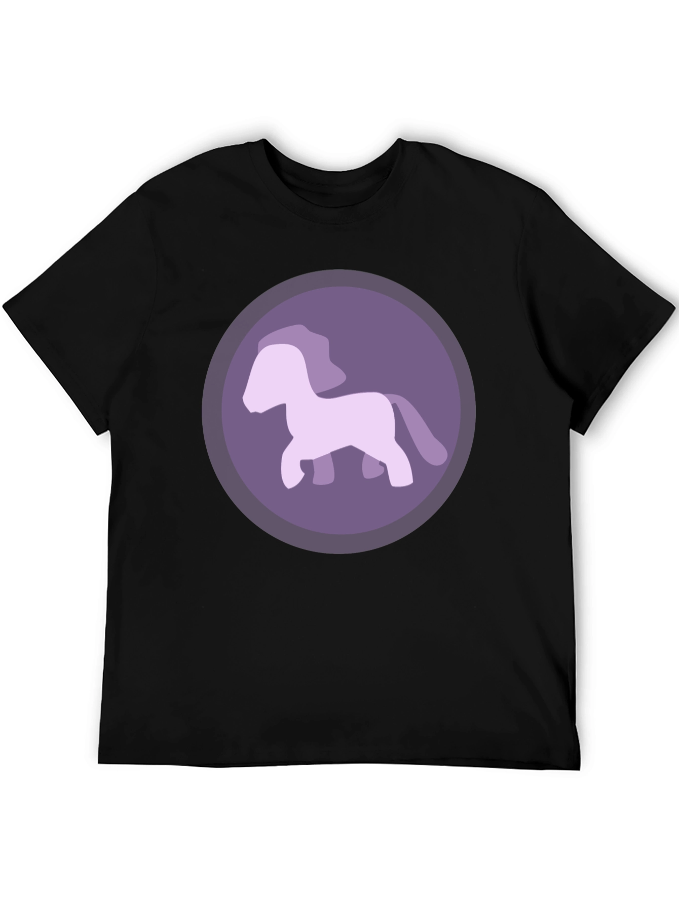 Purple Pony Graphic Tee - Mens Casual T-Shirt