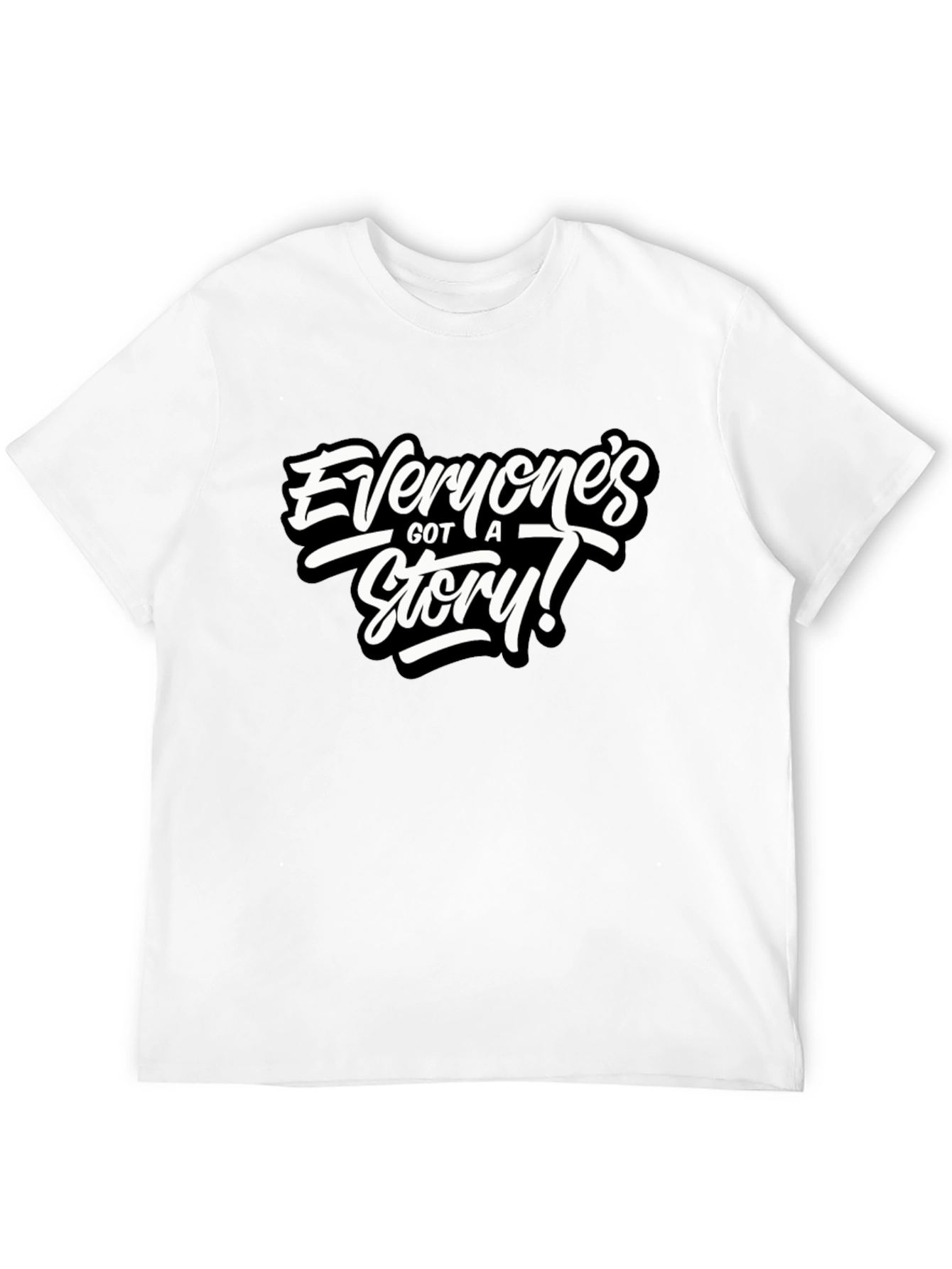 Everyones Got A Story! Black Graphic Tee