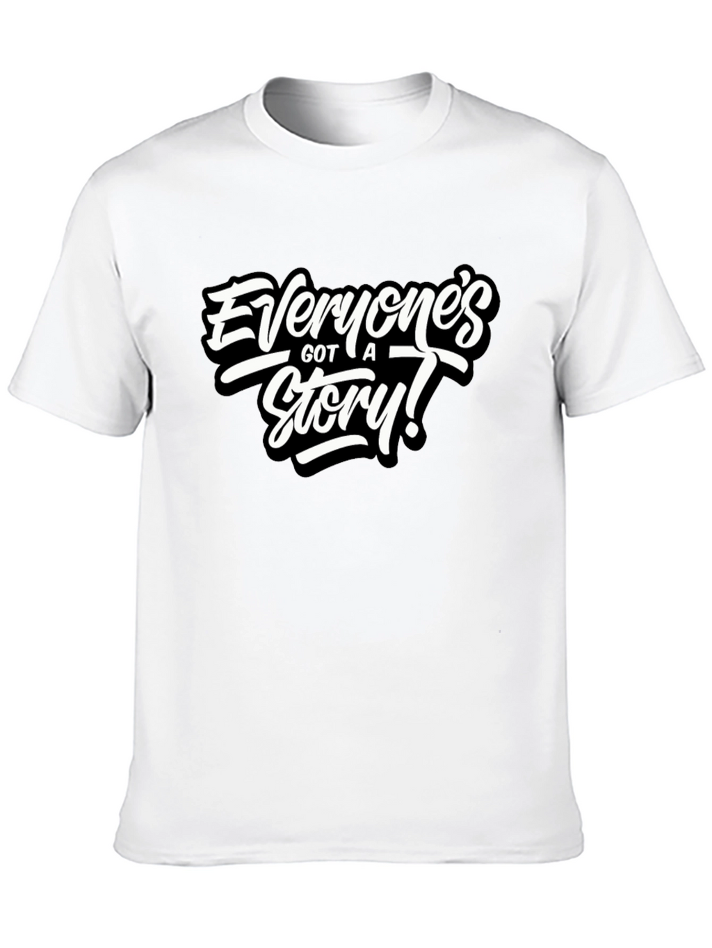 Everyones Got A Story! Black Graphic Tee