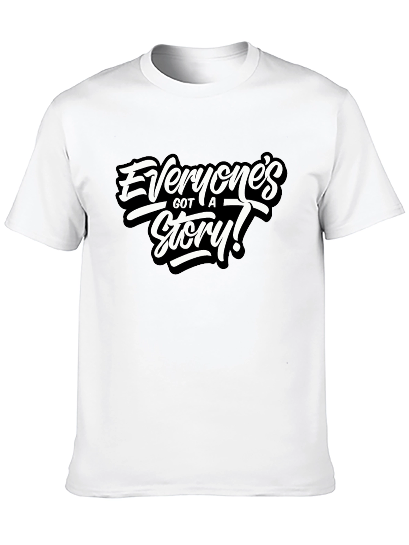 Everyones Got A Story! Black Graphic Tee