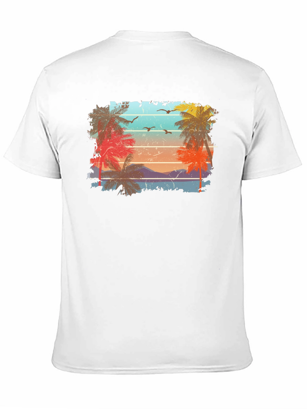 Retro Palm Tree Sunset T-Shirt