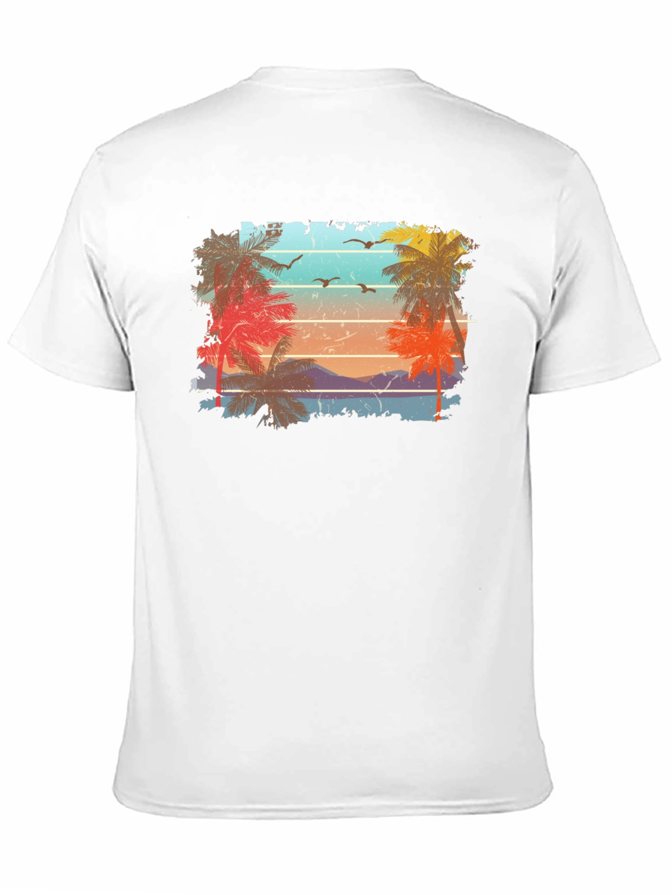 Retro Palm Tree Sunset T-Shirt