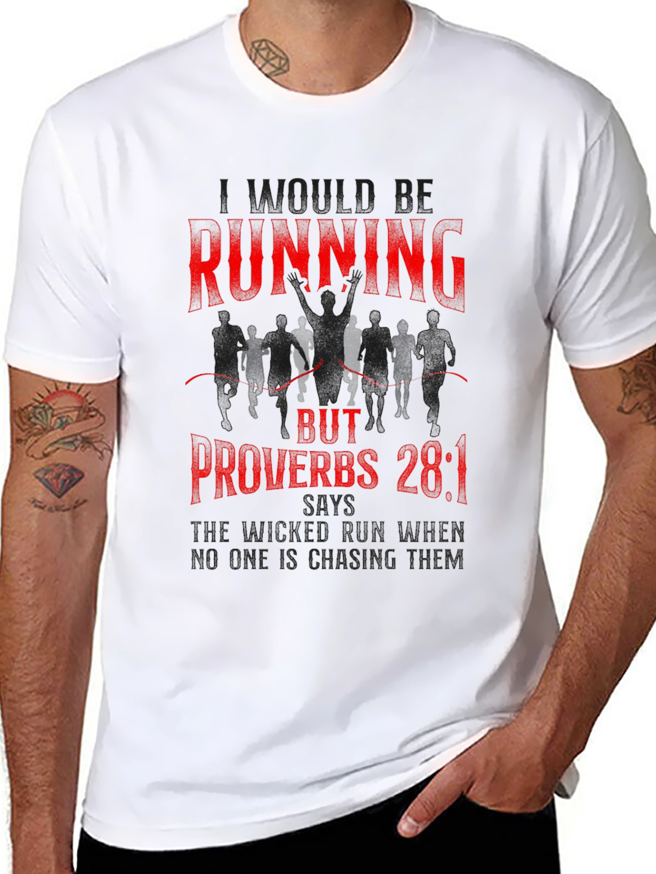 Running Proverbs Graphic T-Shirt
