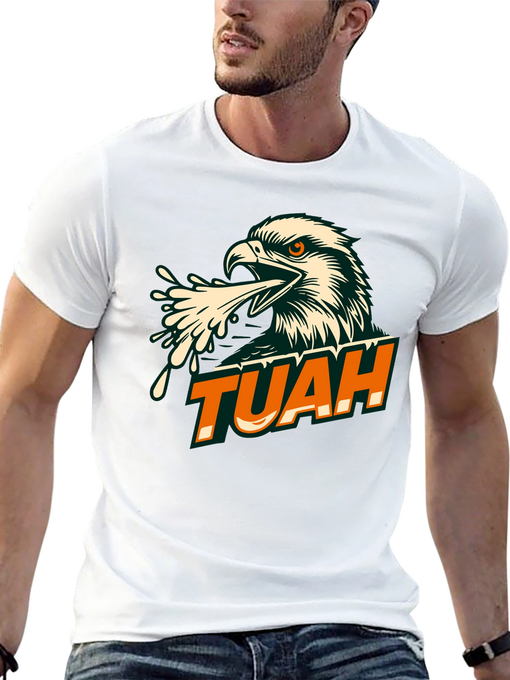 TUAH Eagle Graphic Tee - Black