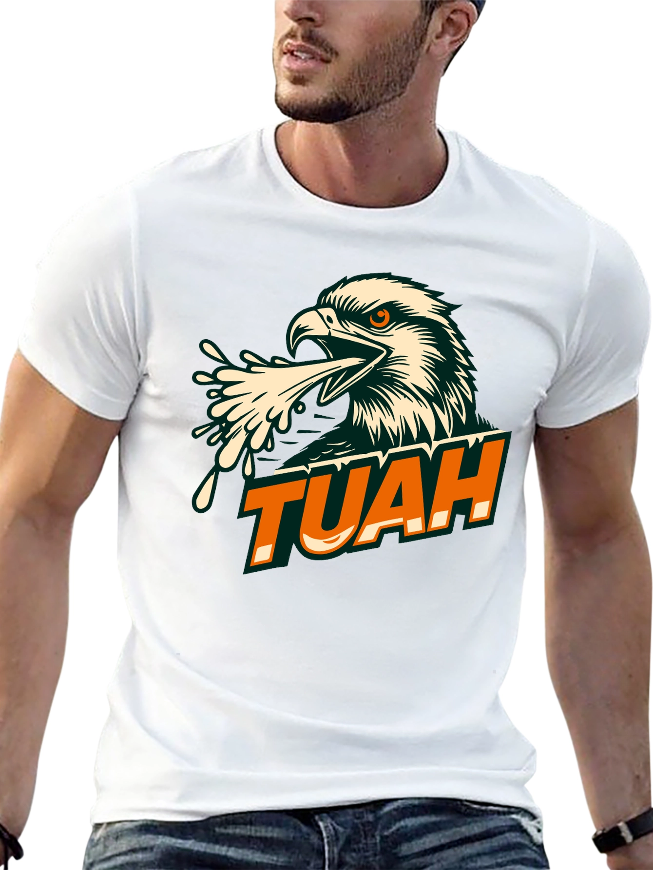 TUAH Eagle Graphic Tee - Black