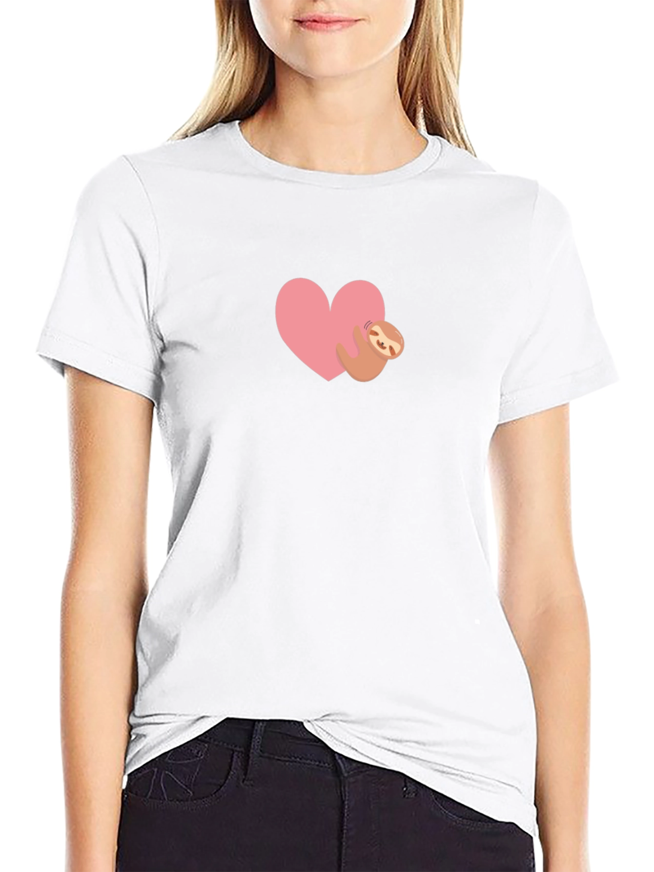 Heart Sloth Graphic Tee