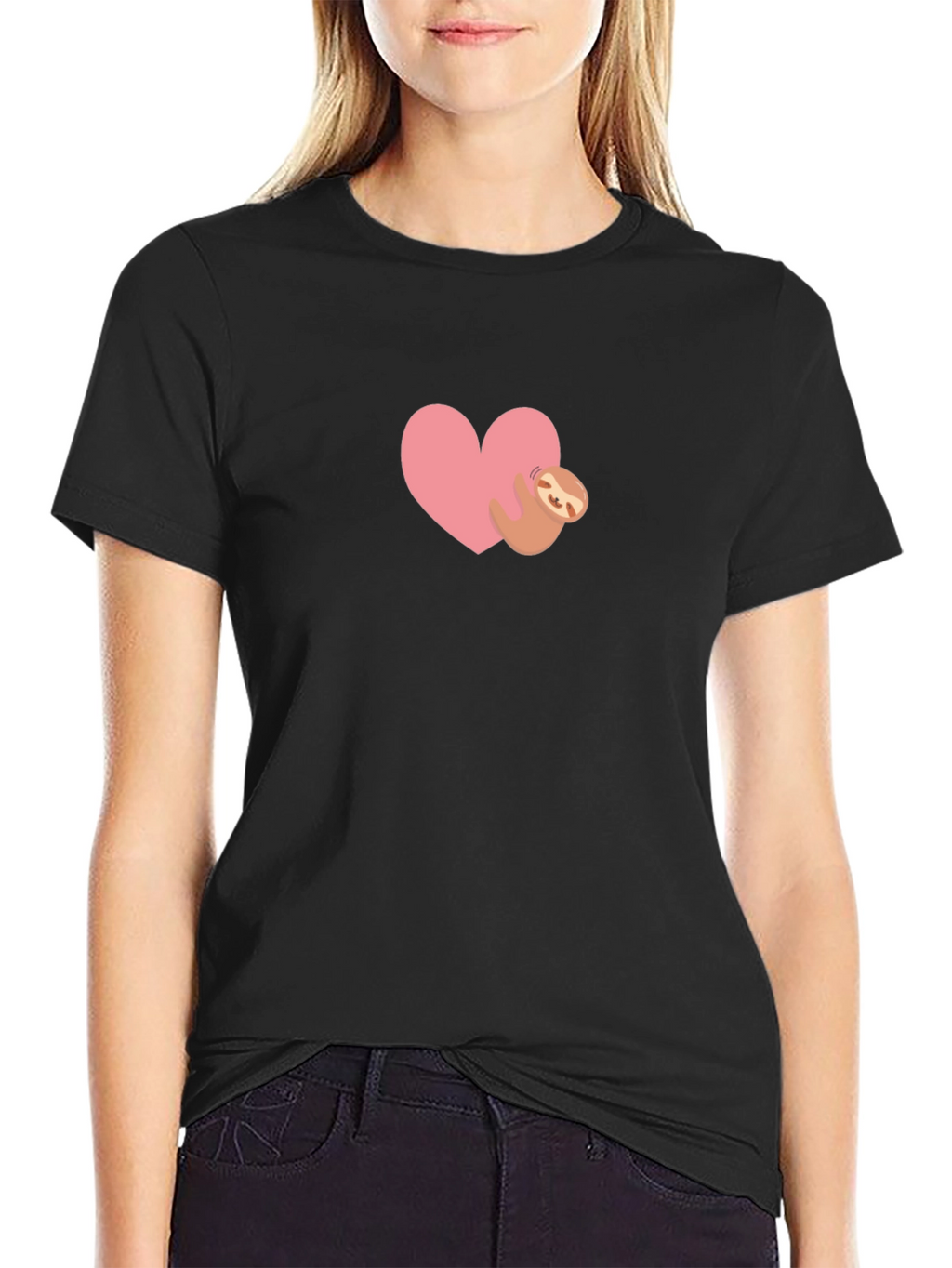 Heart Sloth Graphic Tee