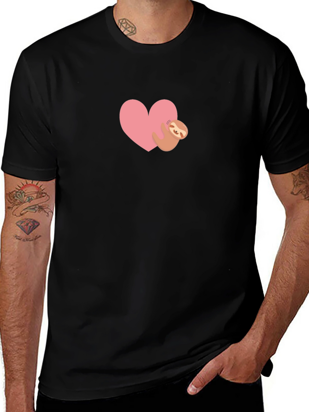 Heart Sloth Graphic Tee
