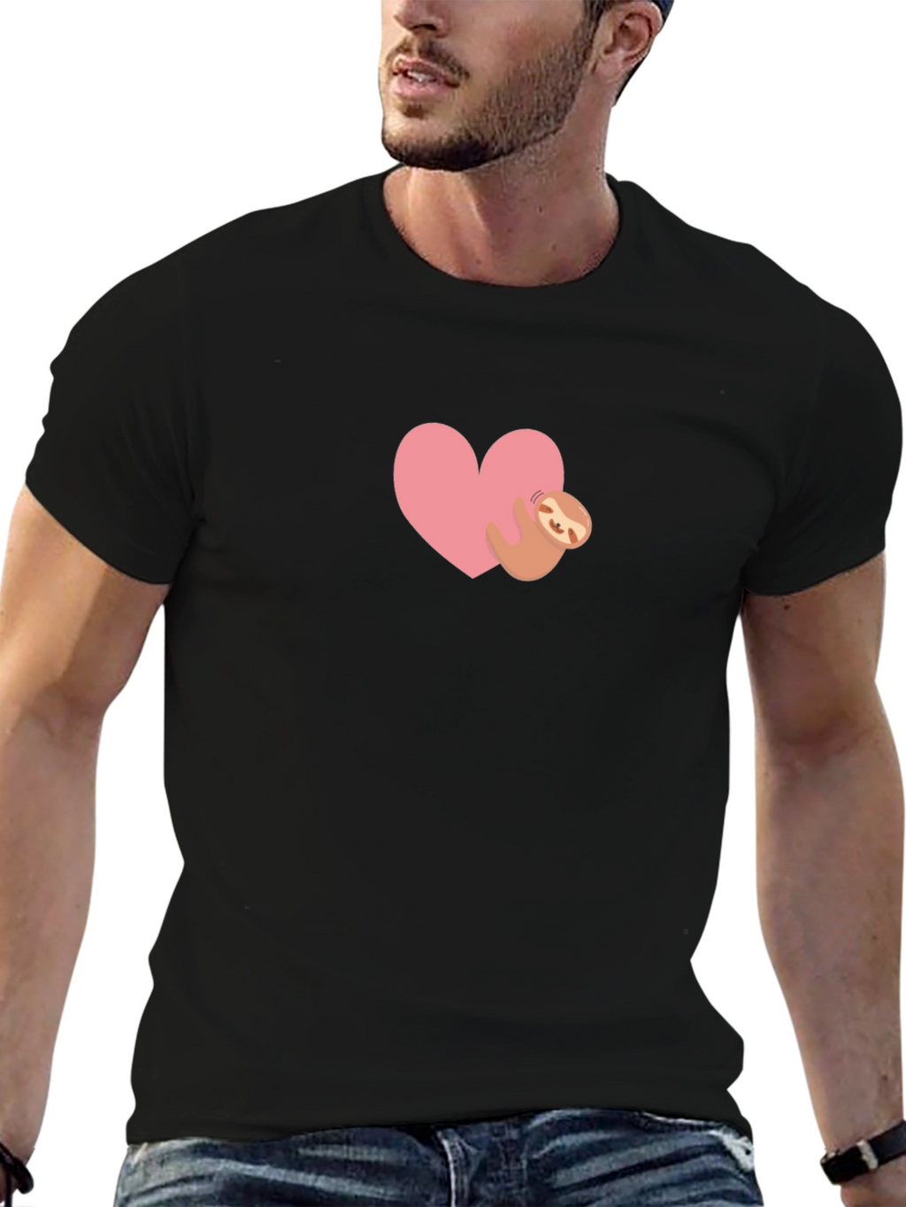 Heart Sloth Graphic Tee