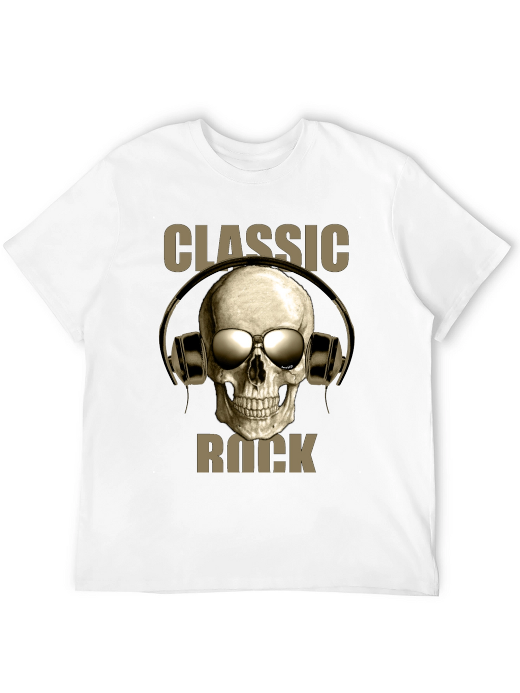 Classic Rock Skull Graphic T-Shirt