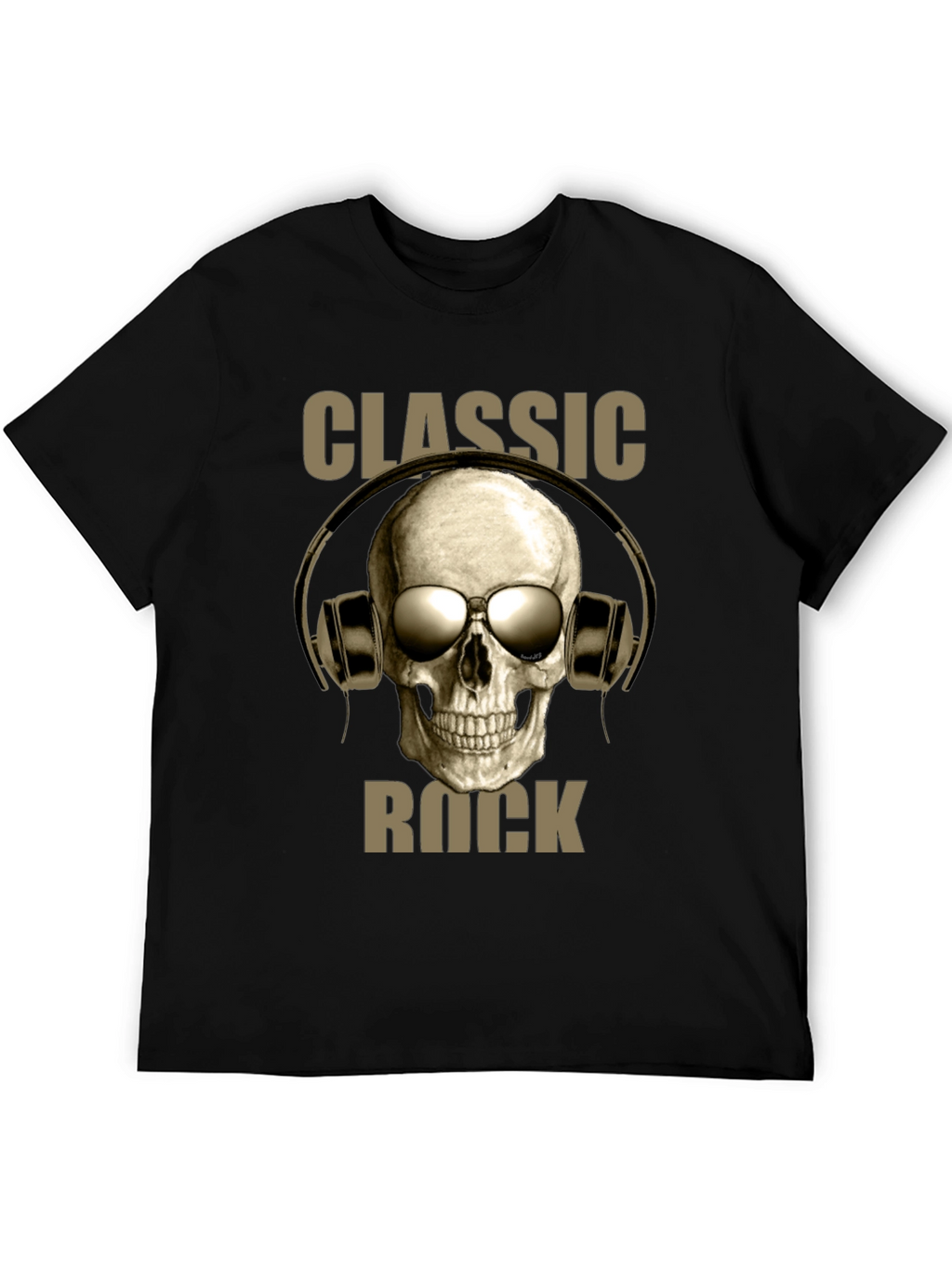 Classic Rock Skull Graphic T-Shirt