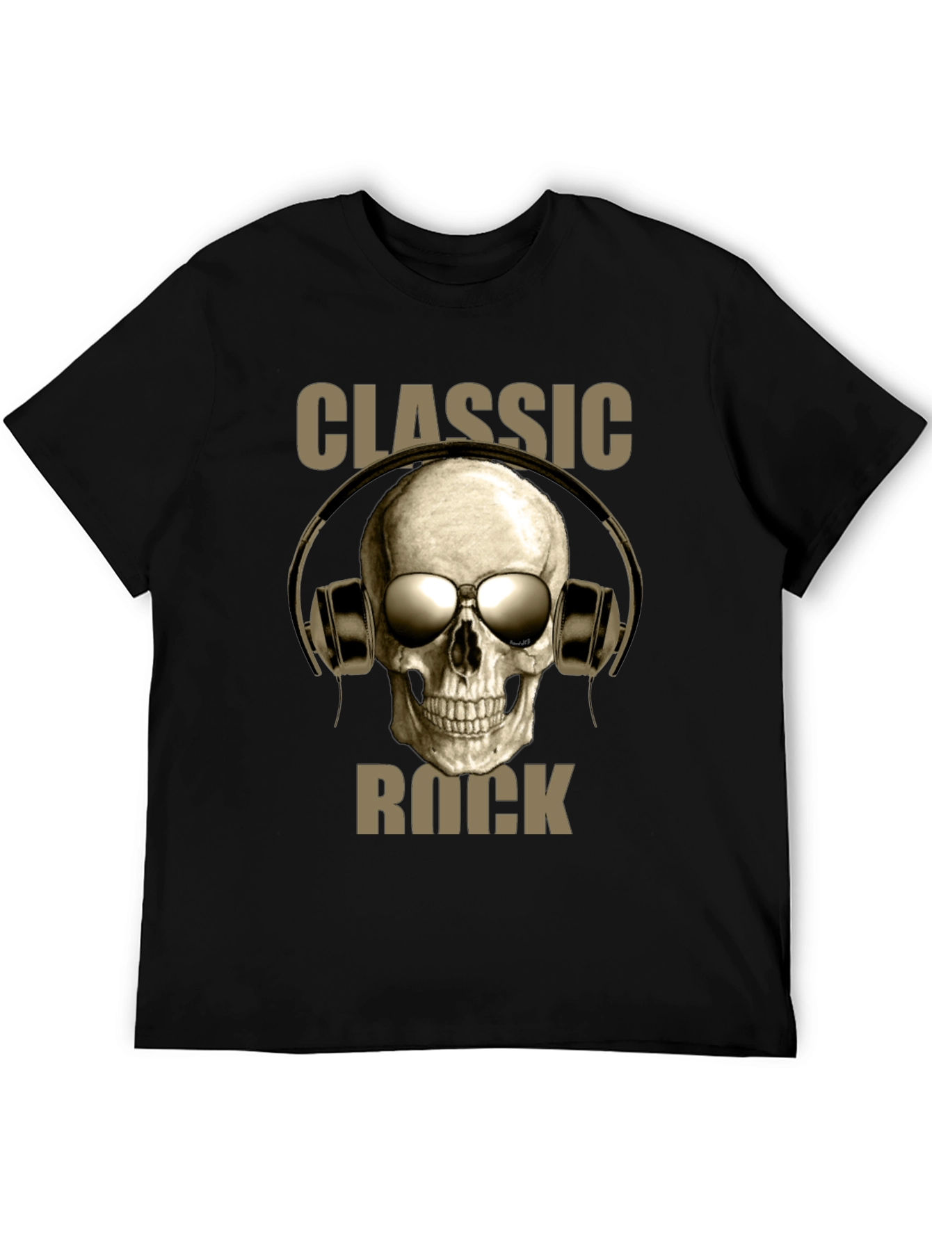 Classic Rock Skull Graphic T-Shirt