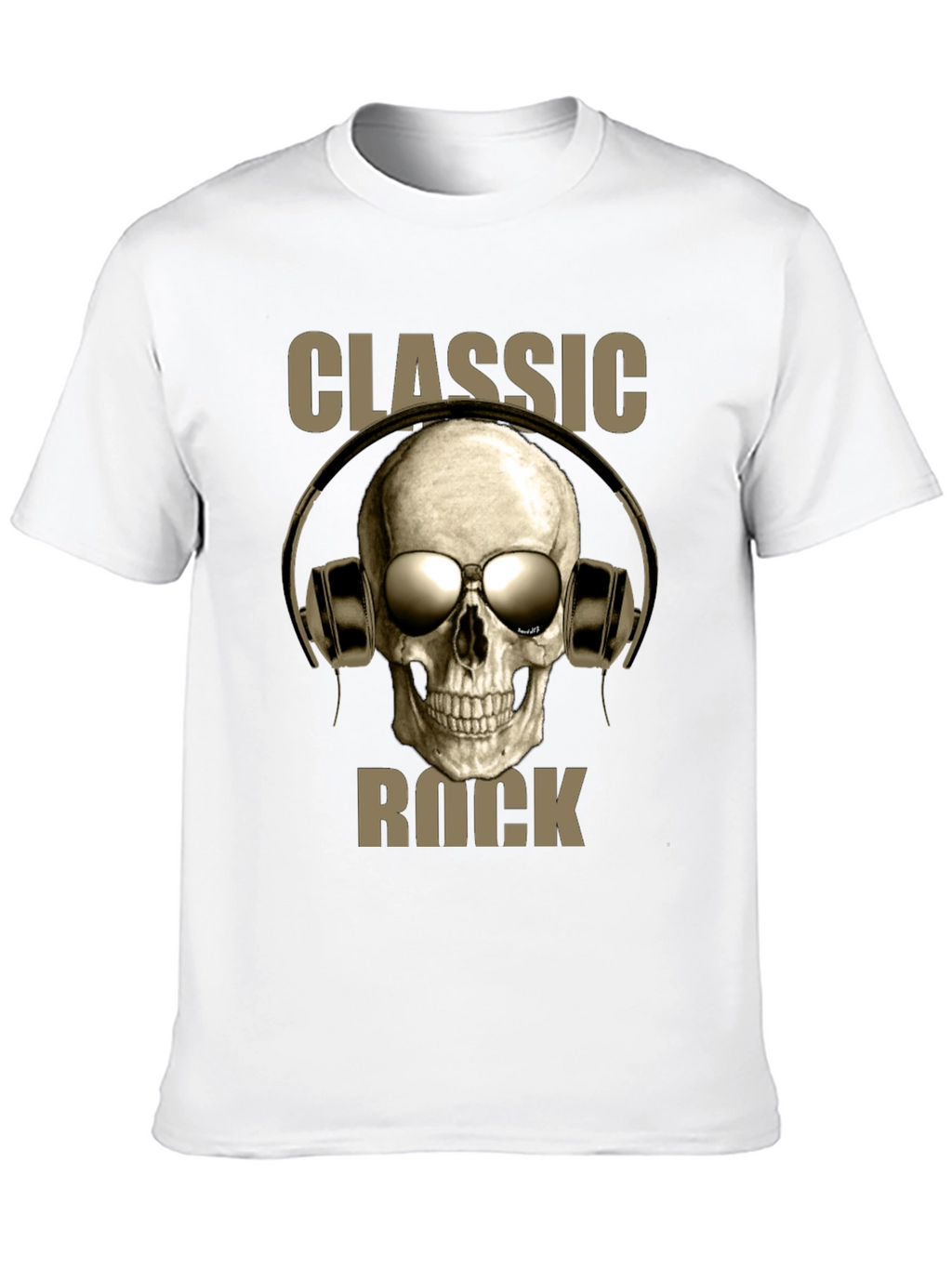 Classic Rock Skull Graphic T-Shirt