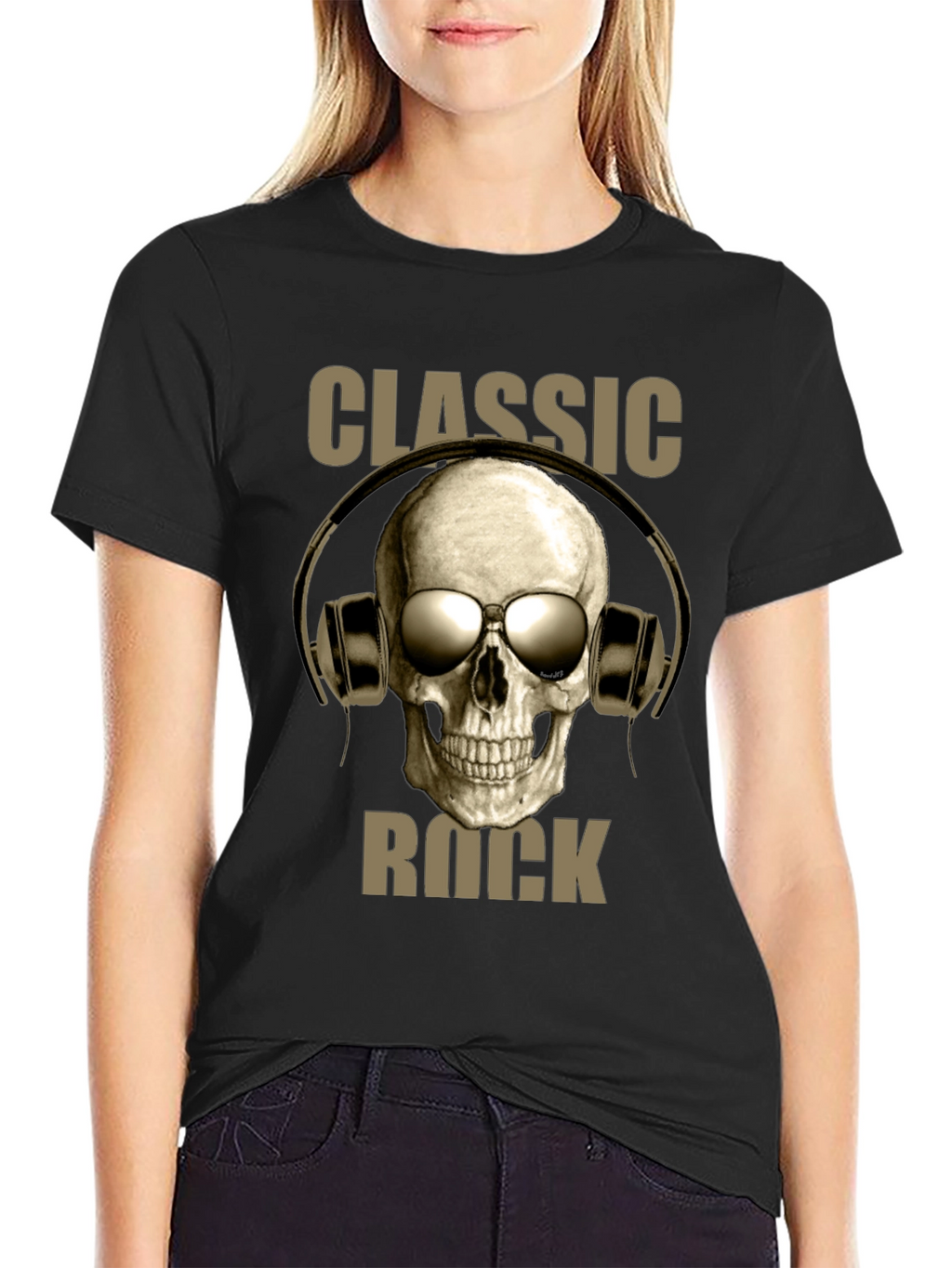Classic Rock Skull Graphic T-Shirt