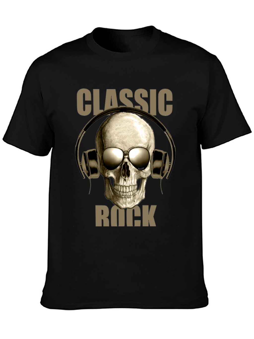 Classic Rock Skull Graphic T-Shirt