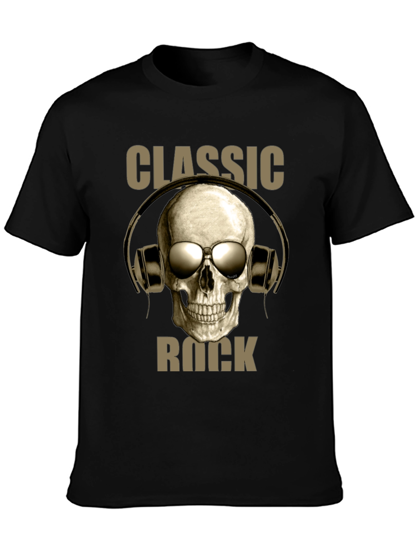 Classic Rock Skull Graphic T-Shirt