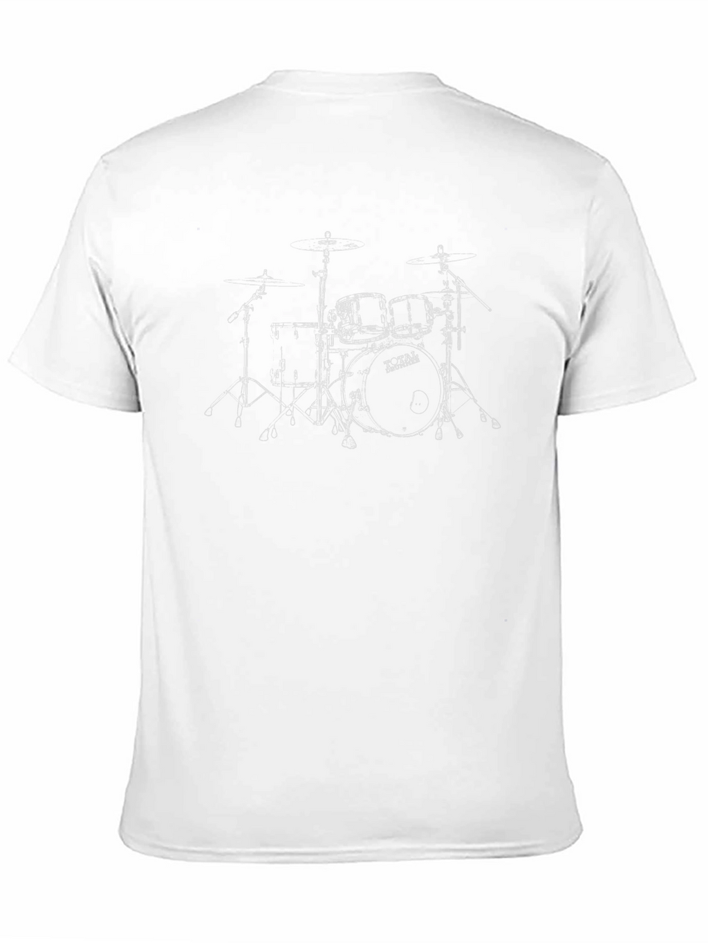 Drum Set Graphic Tee - Black Cotton T-Shirt