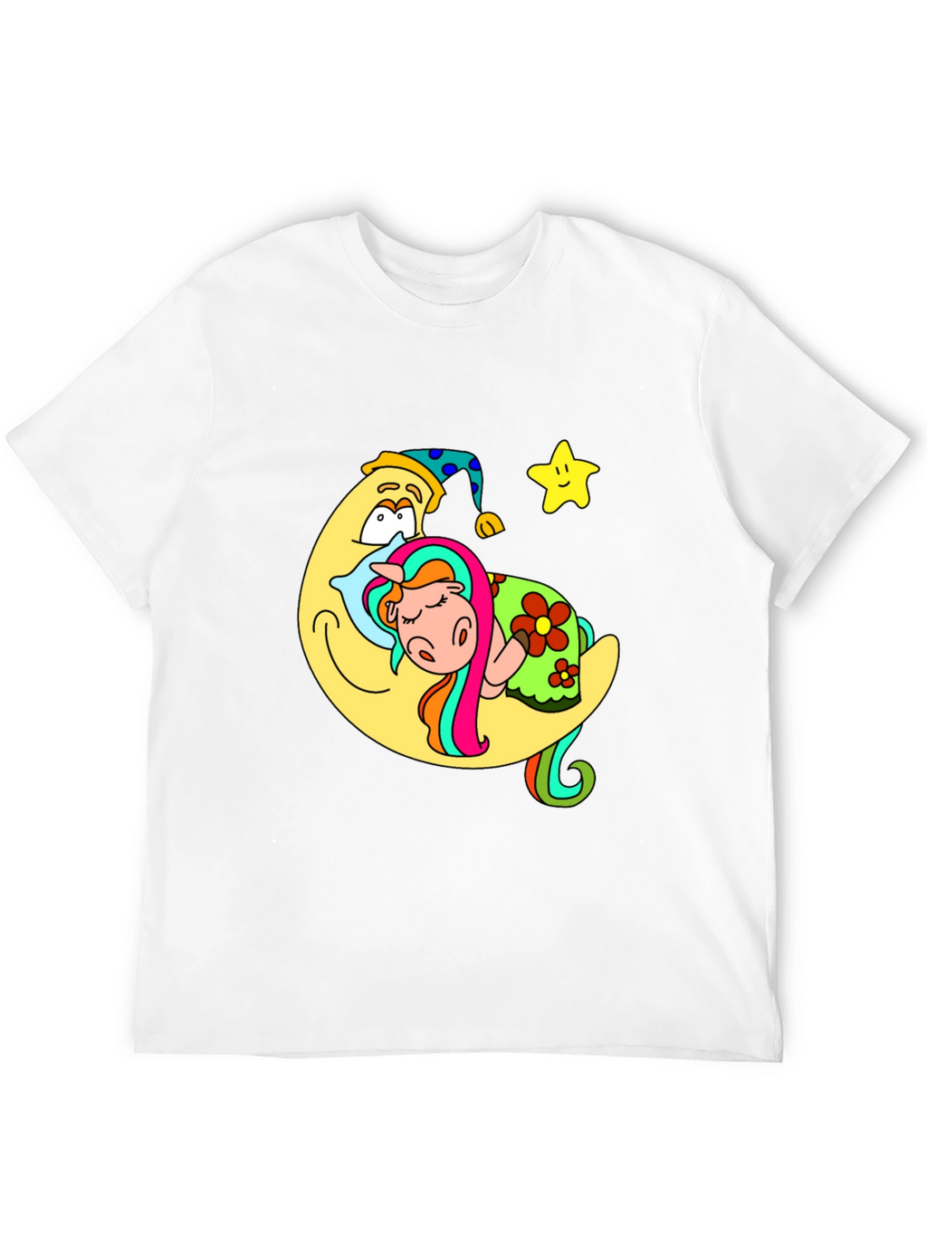 Sleepy Moon Unicorn Graphic Tee
