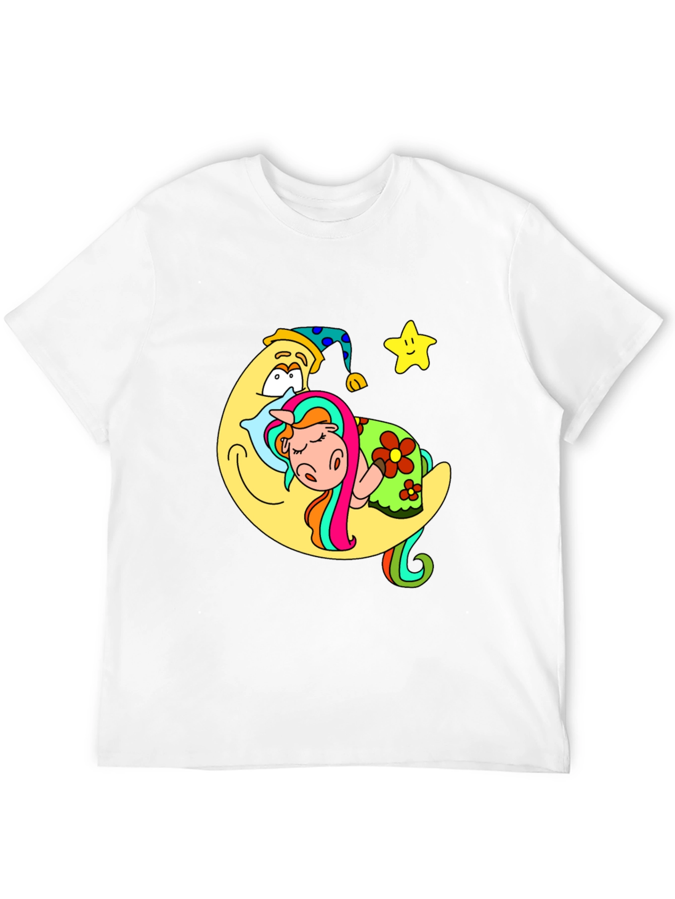 Sleepy Moon Unicorn Graphic Tee