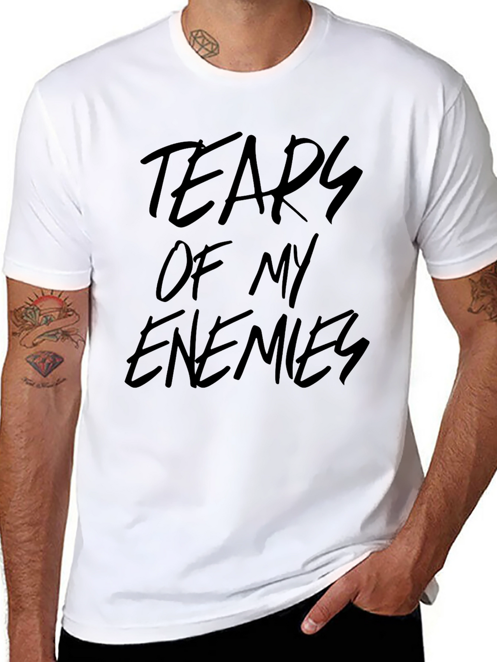 Tears of My Enemies Black Graphic Tee
