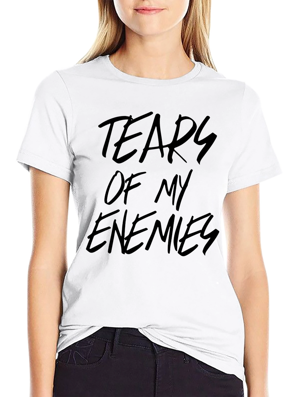 Tears of My Enemies Black Graphic Tee