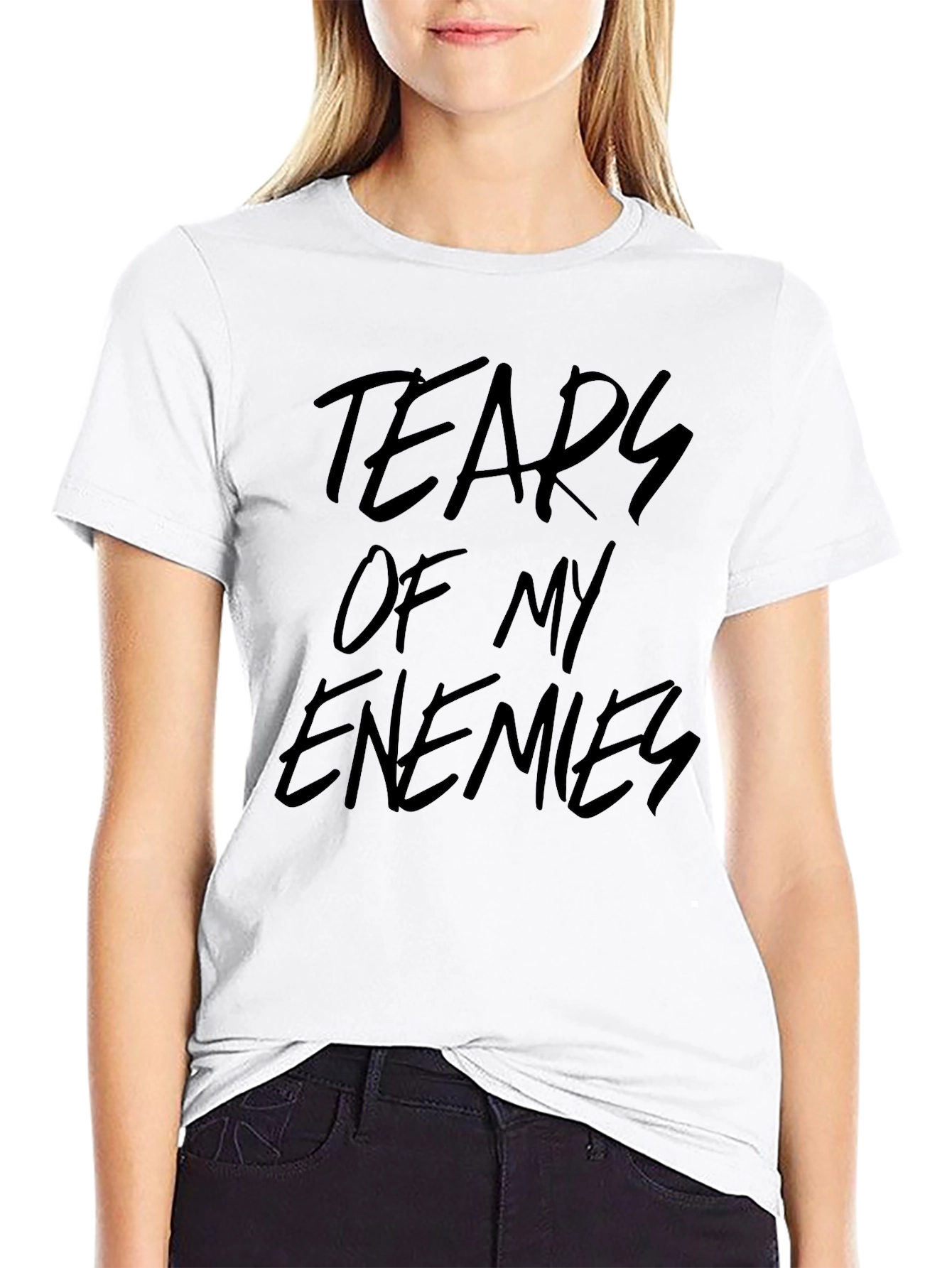 Tears of My Enemies Black Graphic Tee