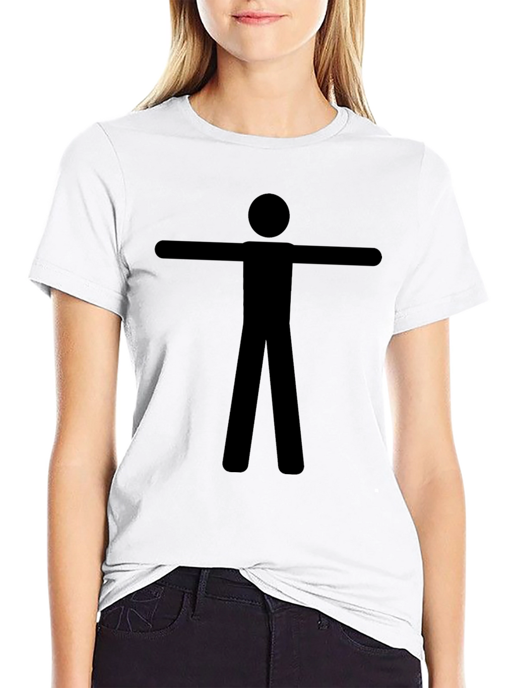 Stick Figure T-Shirt - Black Graphic Tee