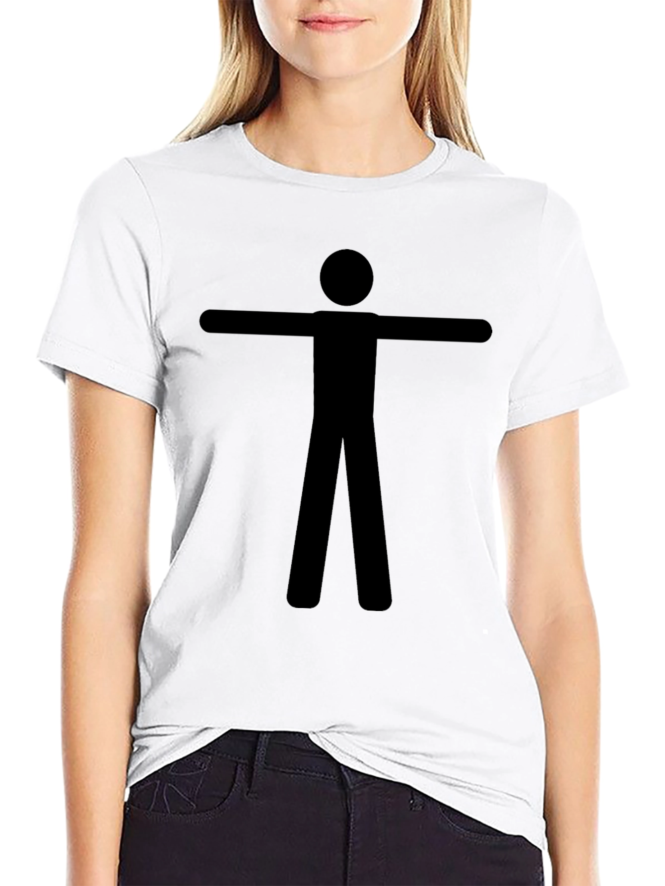 Stick Figure T-Shirt - Black Graphic Tee
