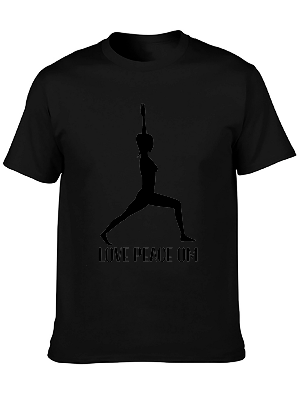 Yoga Silhouette Graphic Tee - Love Peace OM