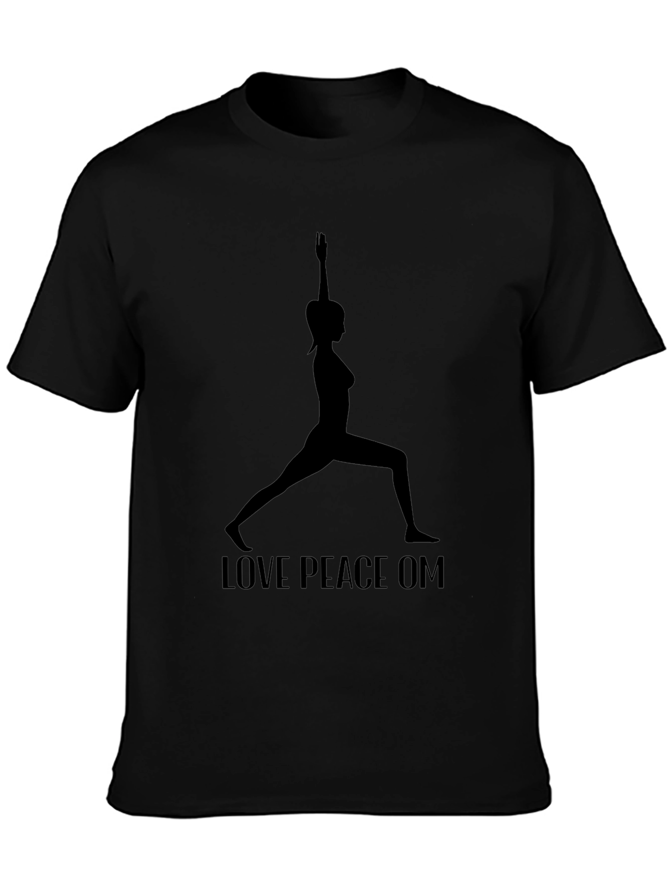 Yoga Silhouette Graphic Tee - Love Peace OM