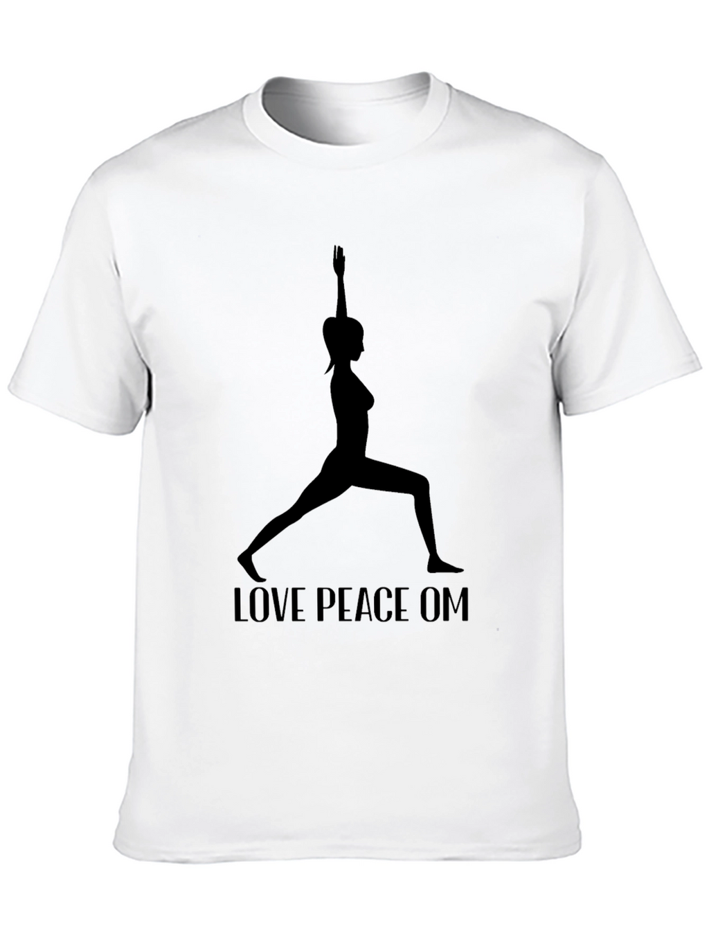 Yoga Silhouette Graphic Tee - Love Peace OM