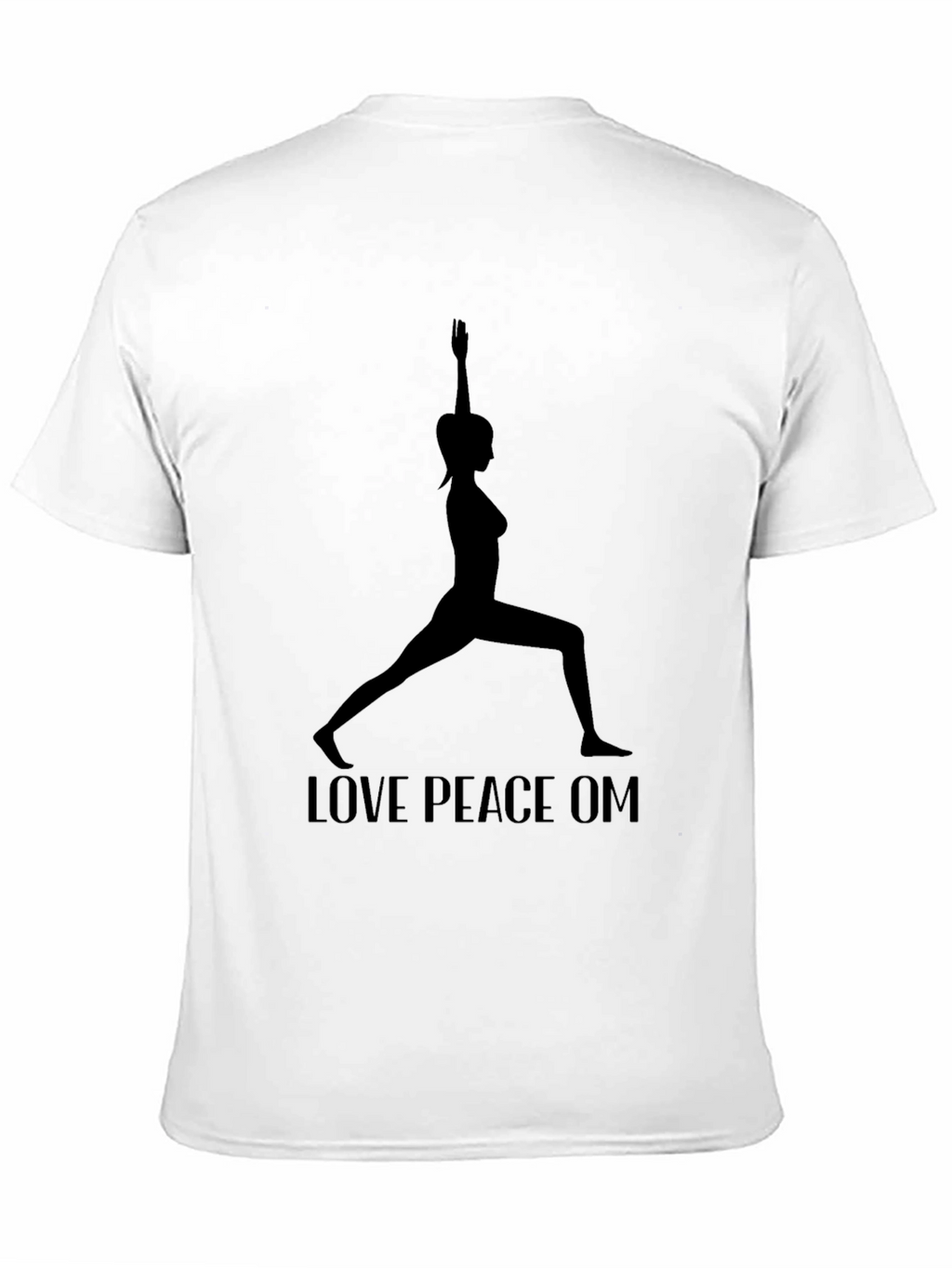 Yoga Silhouette Graphic Tee - Love Peace OM