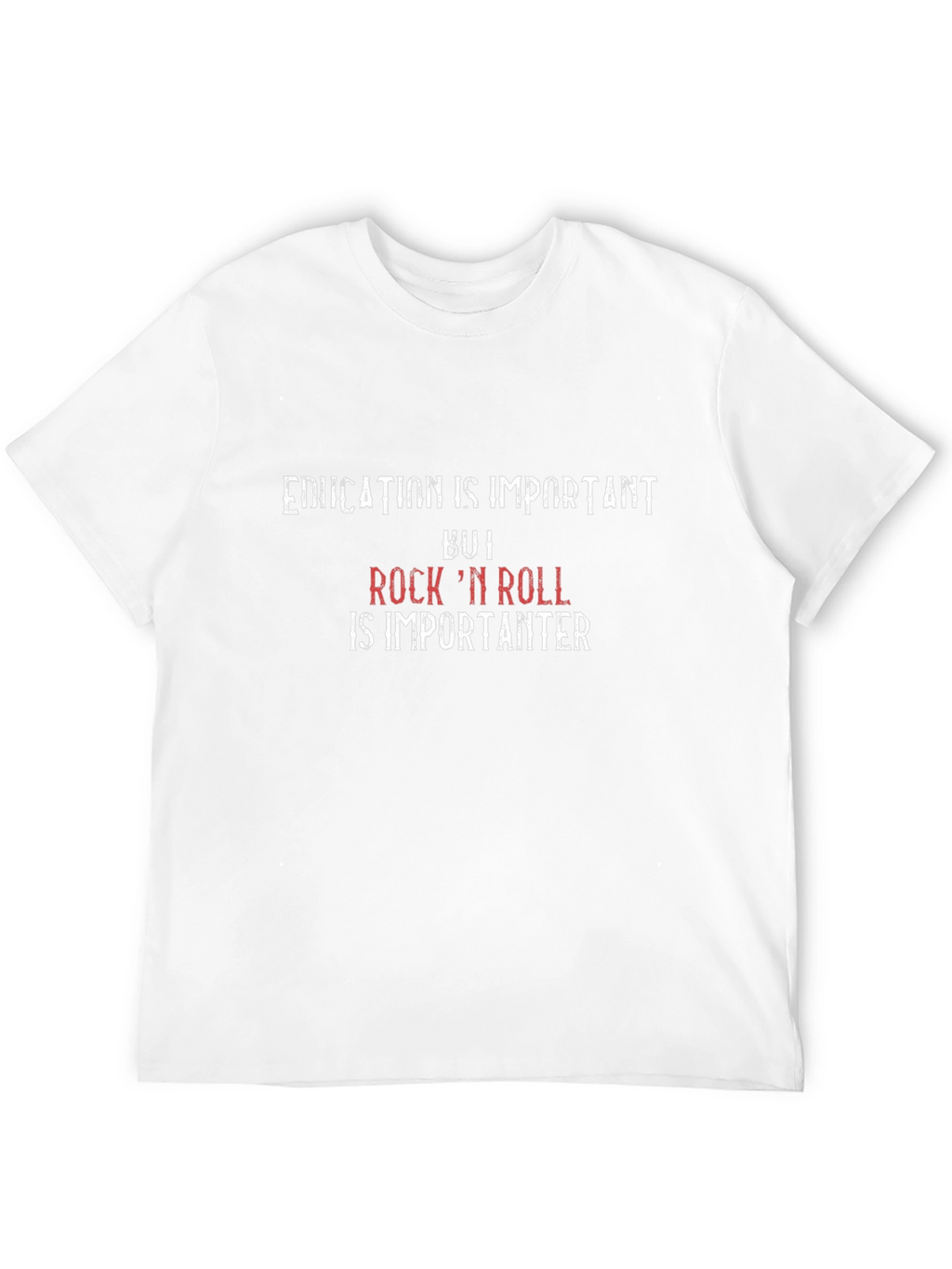 Education is Important Rock n Roll T-Shirt