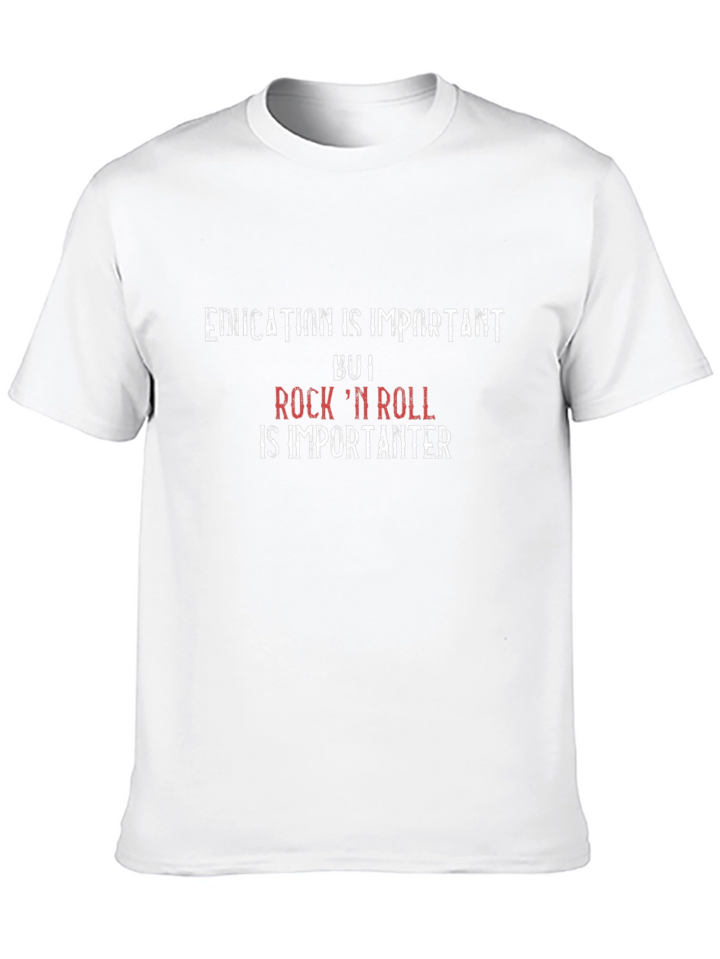 Education is Important Rock n Roll T-Shirt