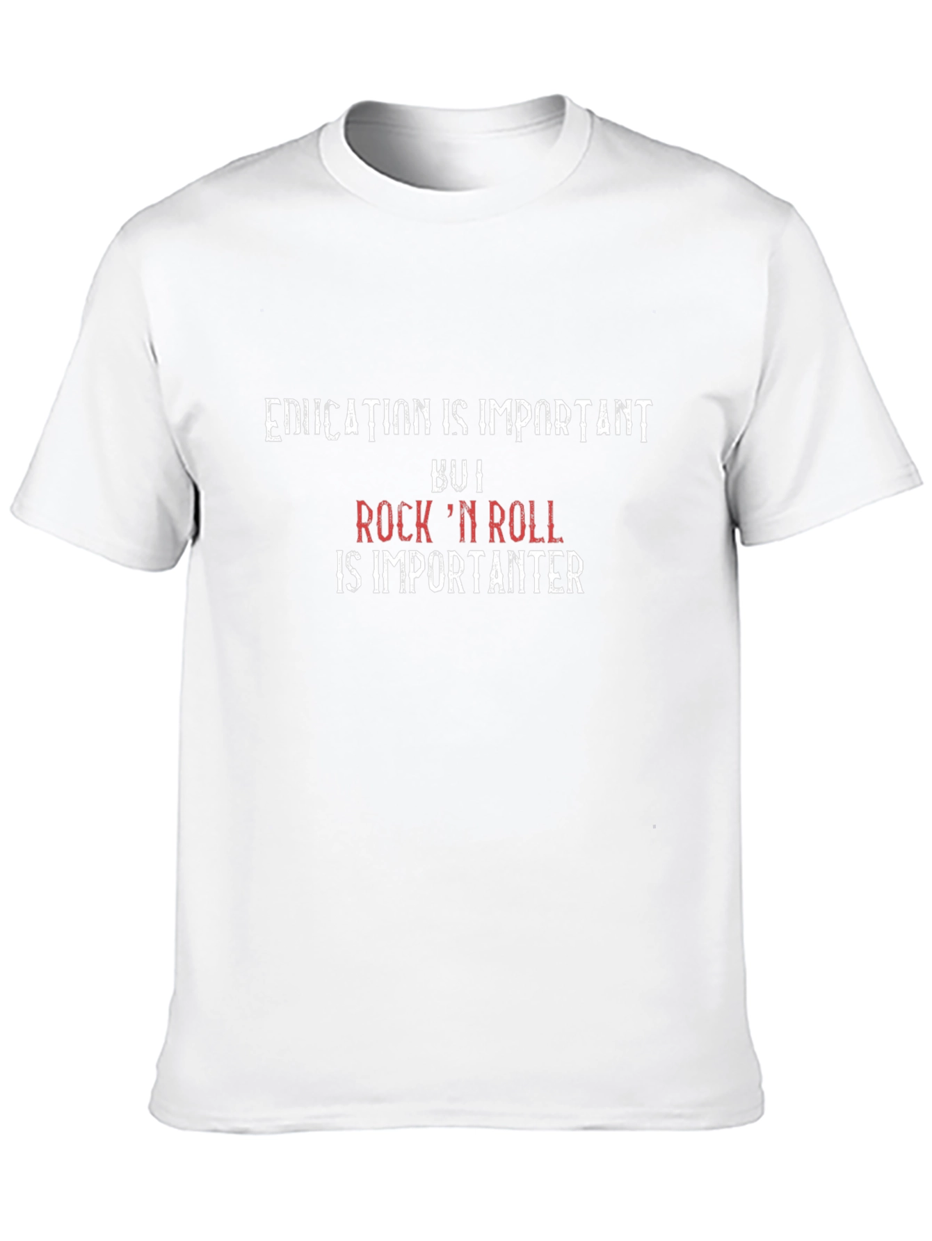 Education is Important Rock n Roll T-Shirt