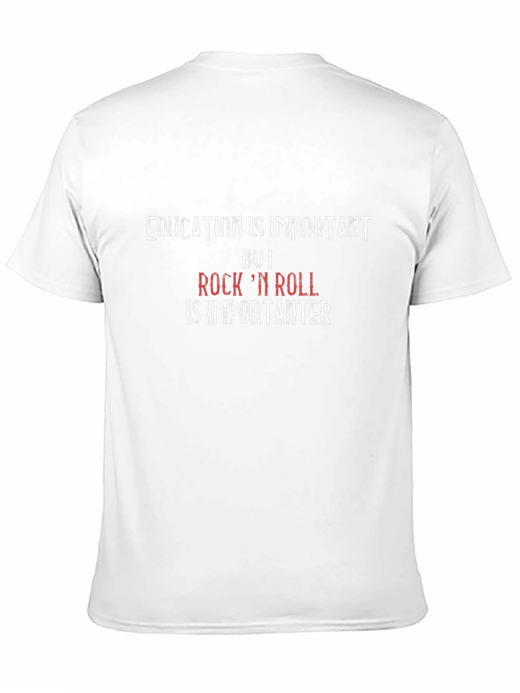 Education is Important Rock n Roll T-Shirt