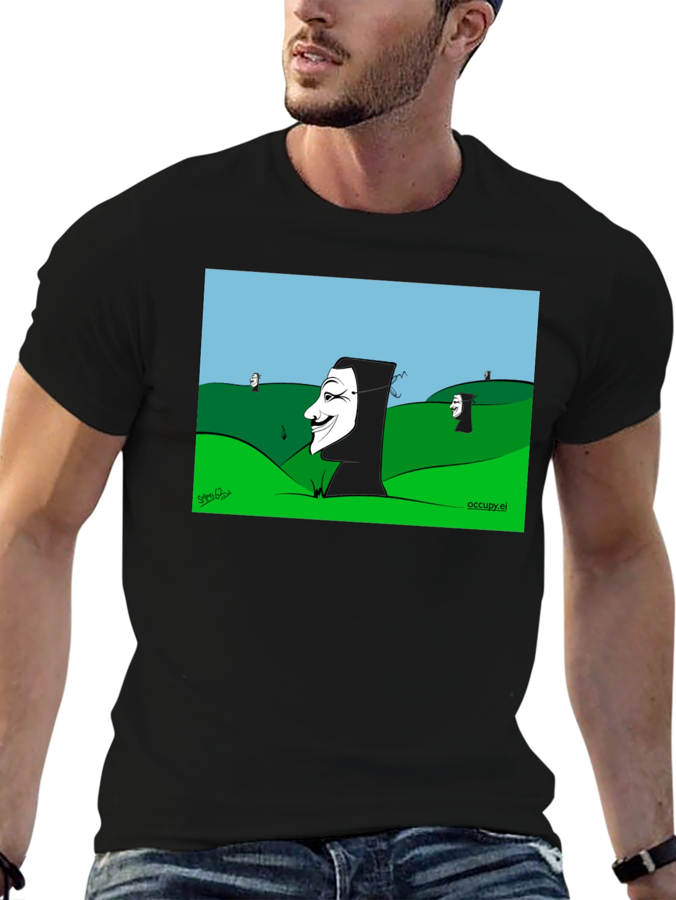V for Vendetta Cartoon T-Shirt