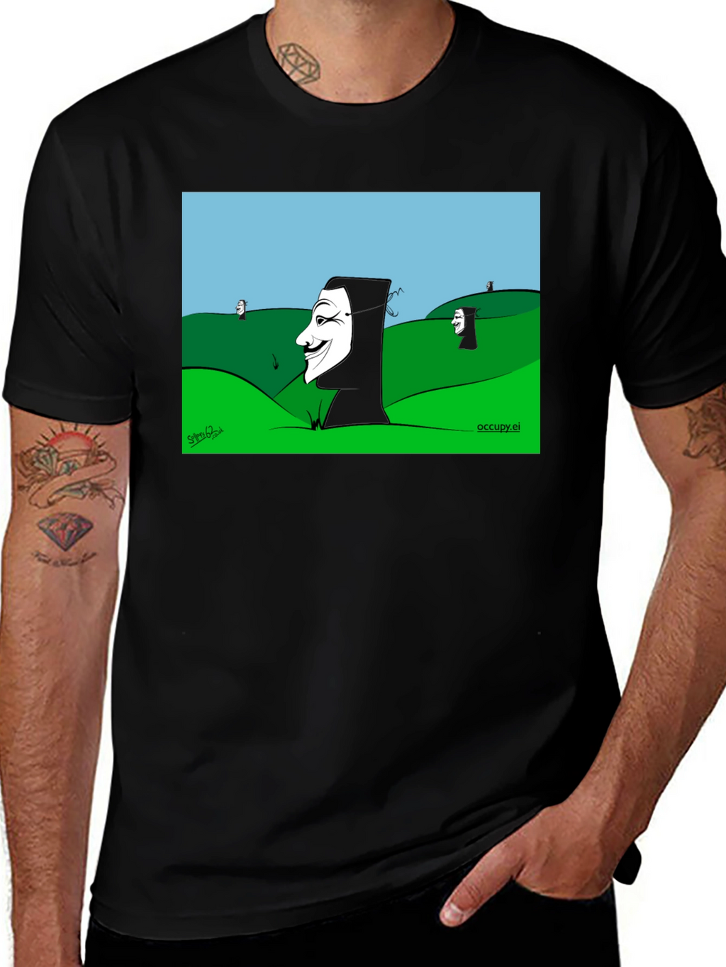 V for Vendetta Cartoon T-Shirt