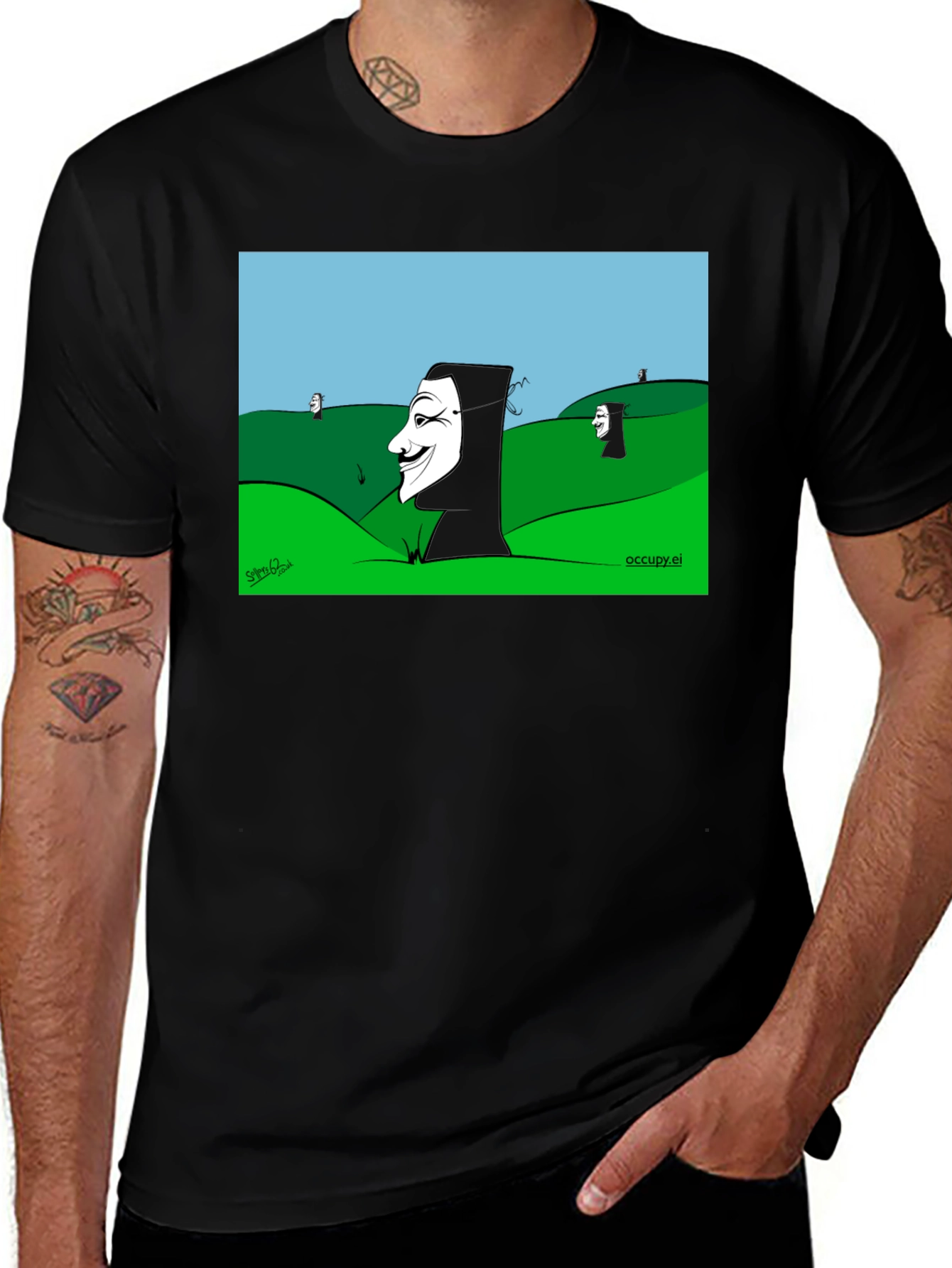 V for Vendetta Cartoon T-Shirt