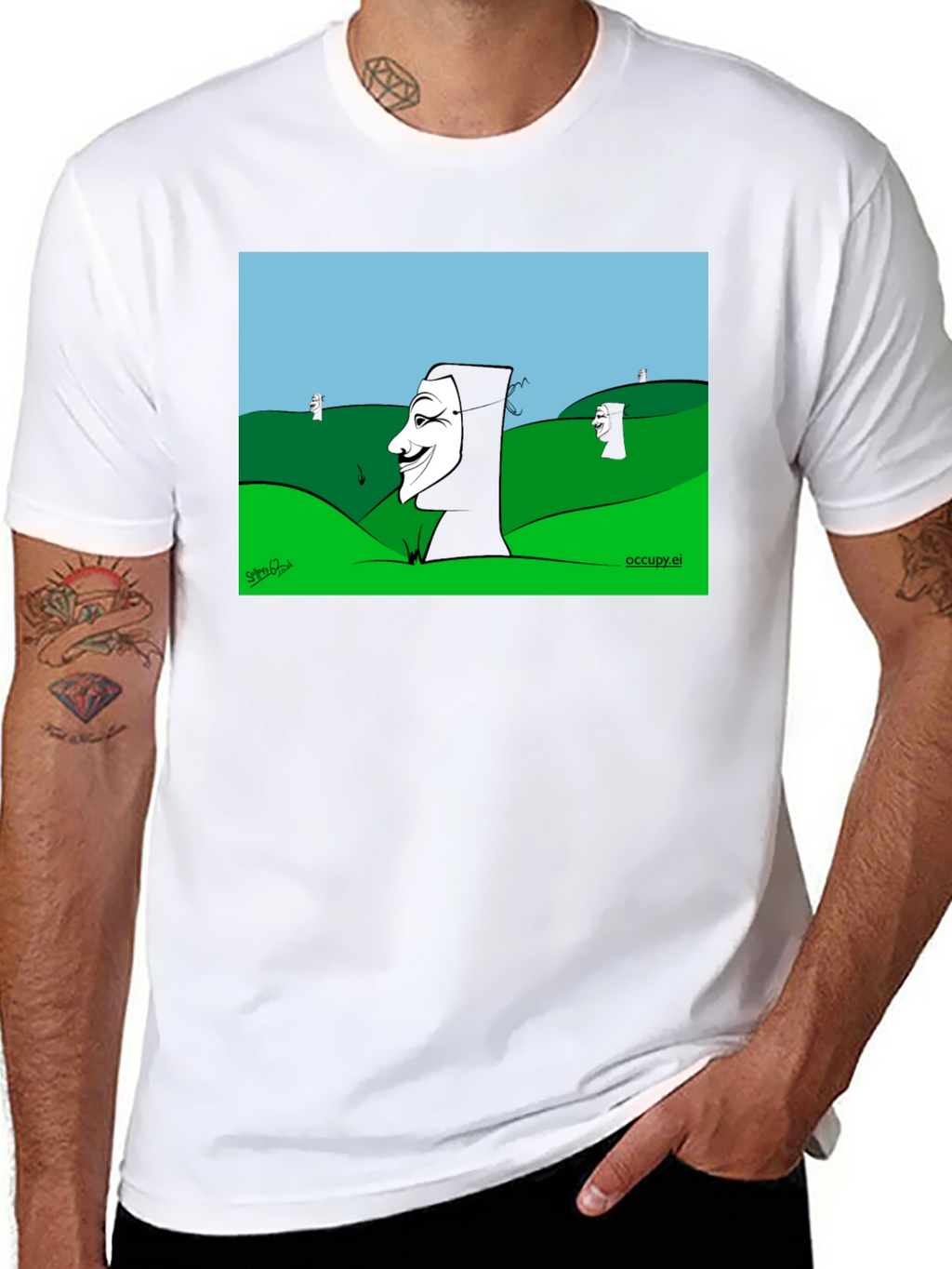 V for Vendetta Cartoon T-Shirt
