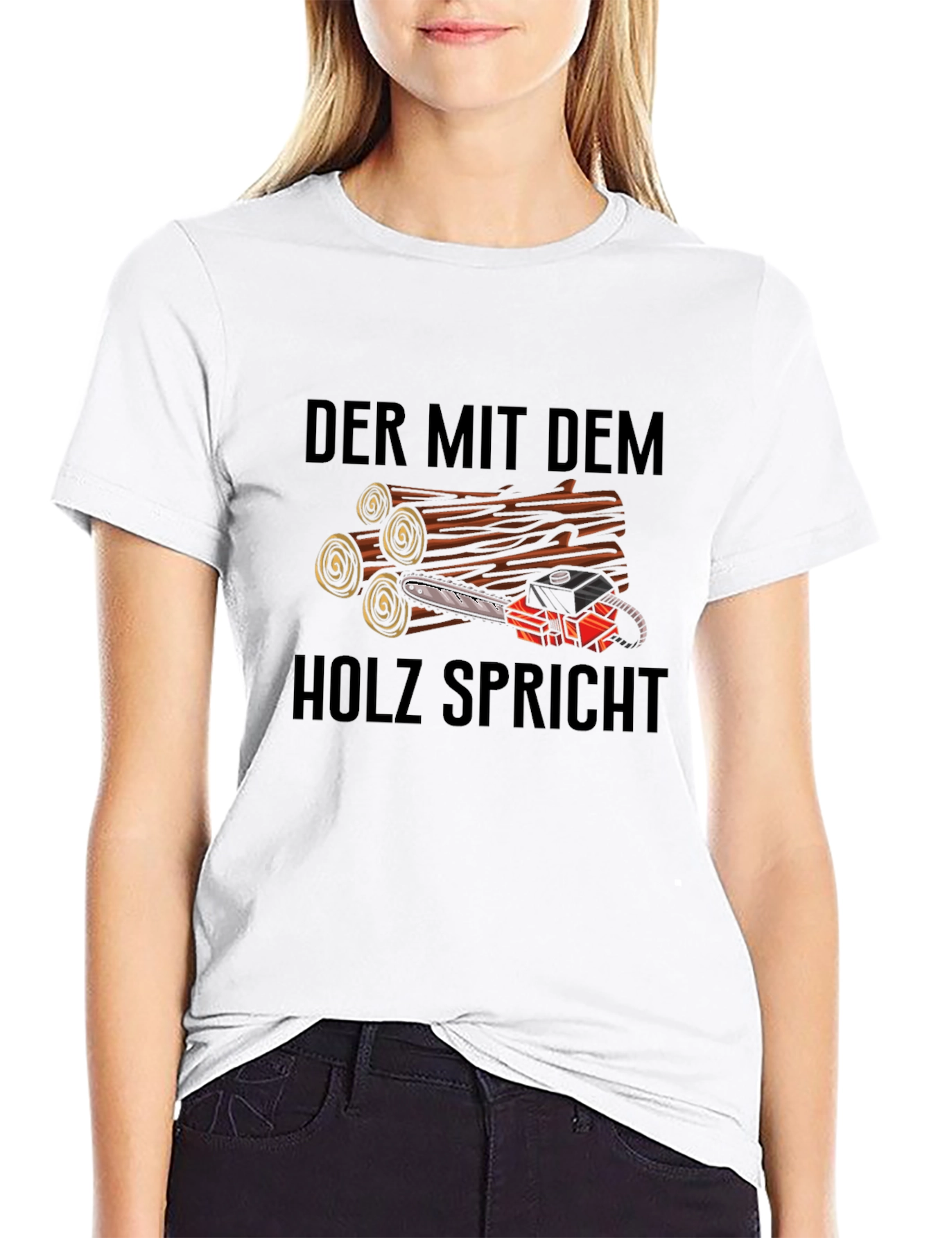 Der Mit Dem Holz Spricht Graphic Tee