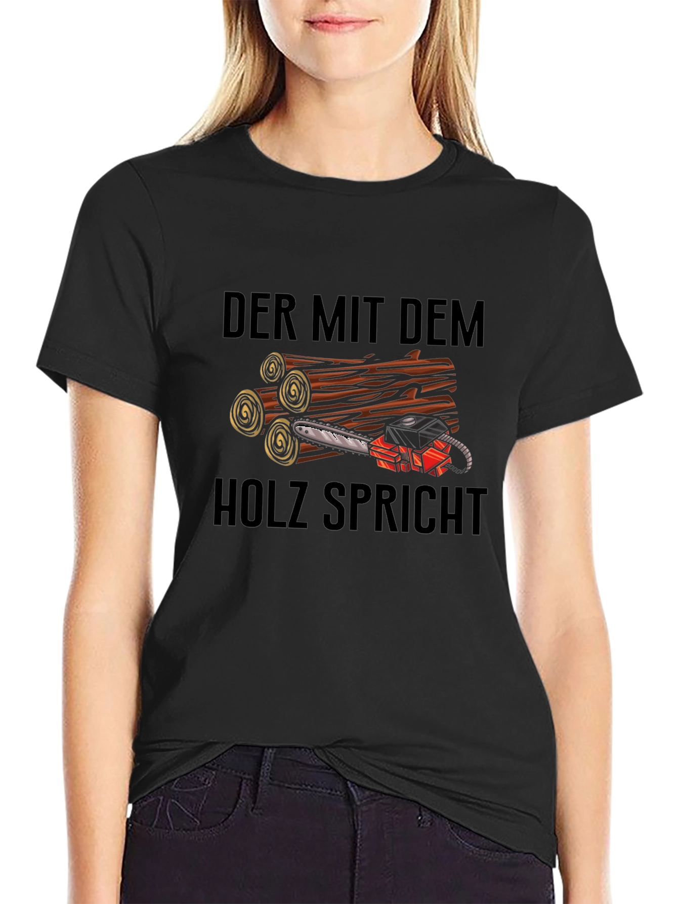 Der Mit Dem Holz Spricht Graphic Tee