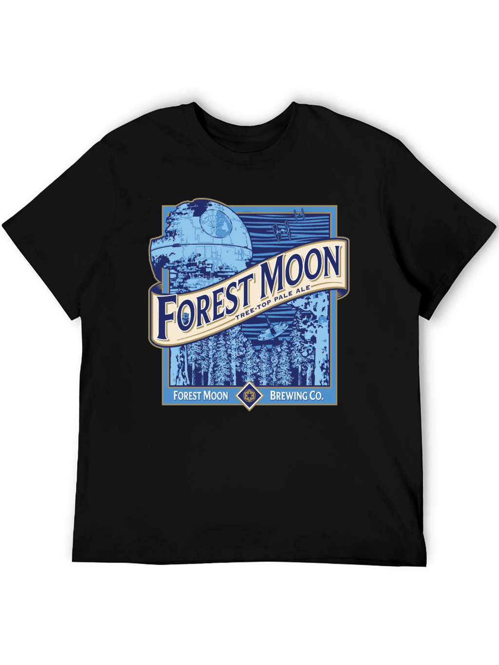 Forest Moon Brewing Star Wars Black T-Shirt