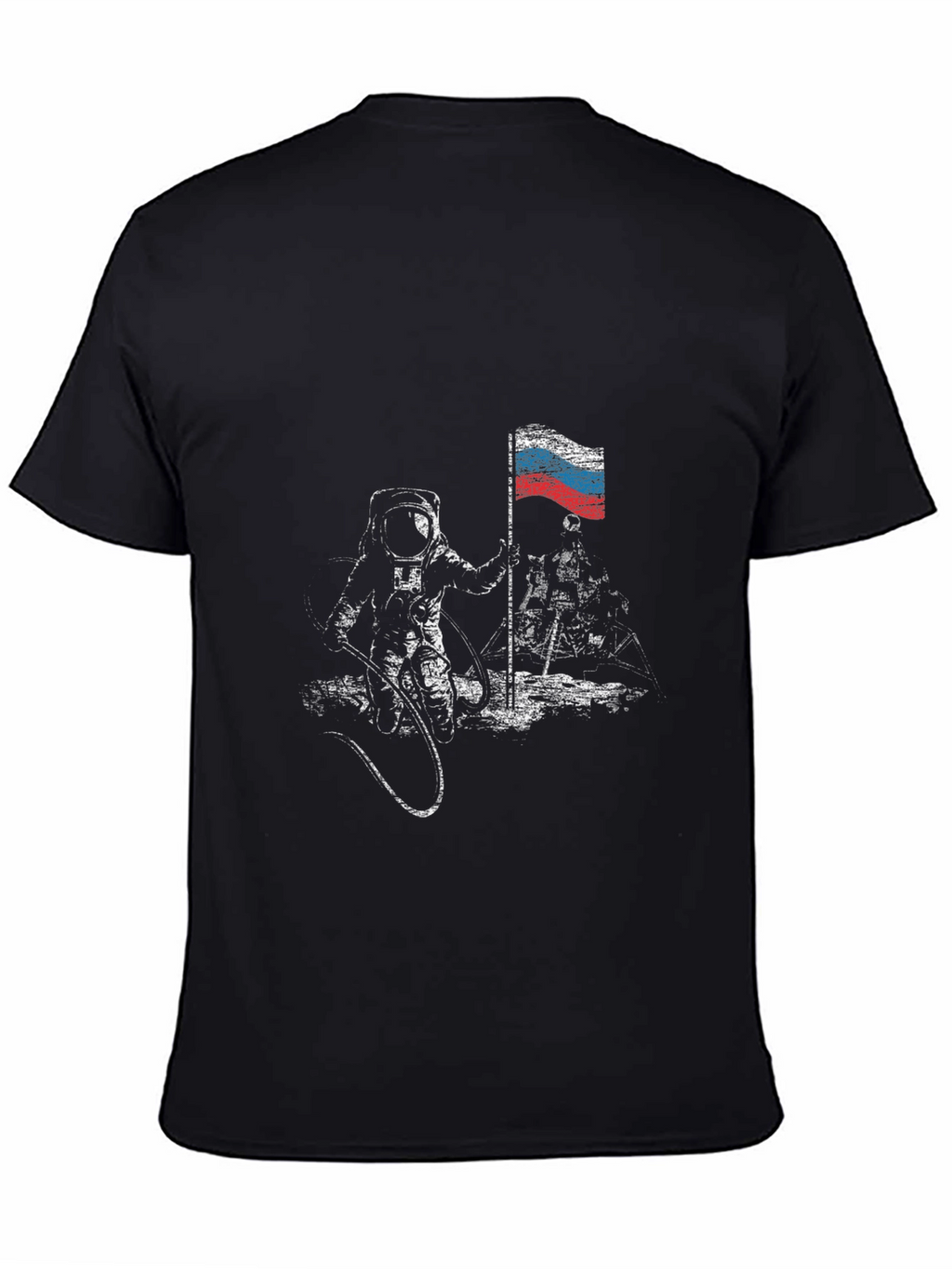 Russian Flag Astronaut Graphic T-Shirt