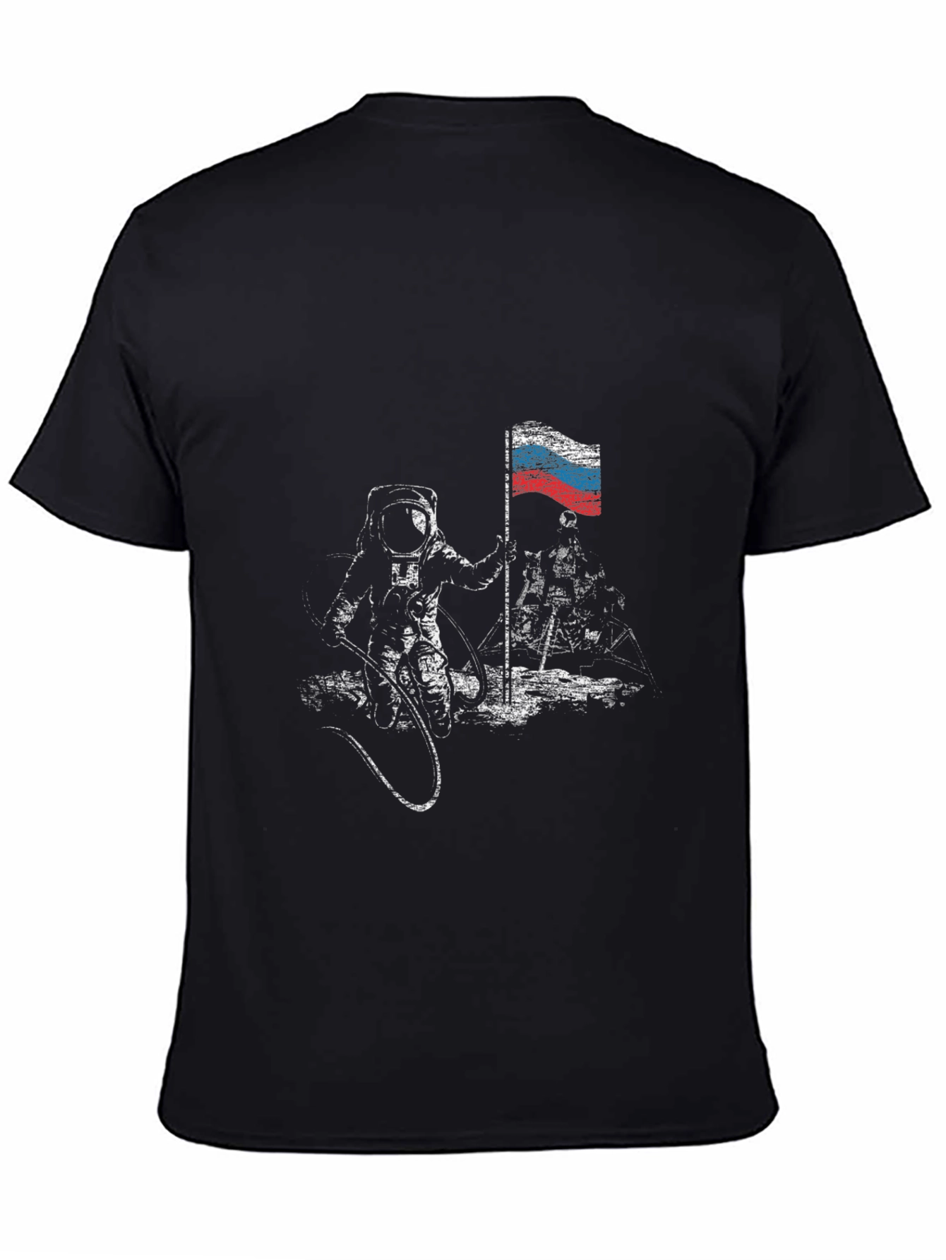 Russian Flag Astronaut Graphic T-Shirt