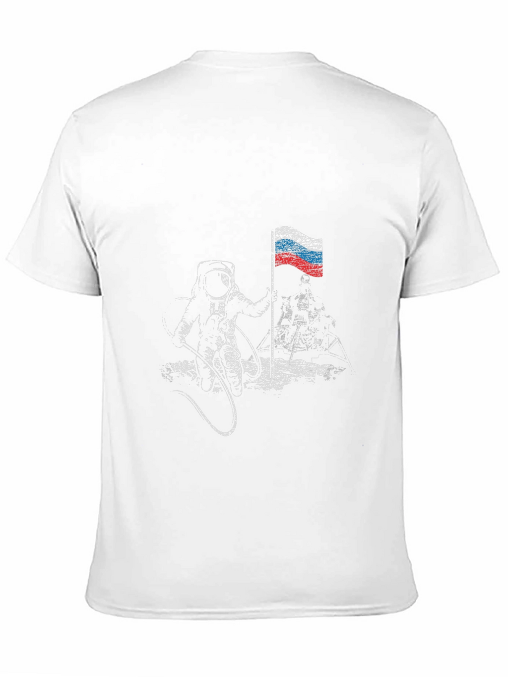 Russian Flag Astronaut Graphic T-Shirt