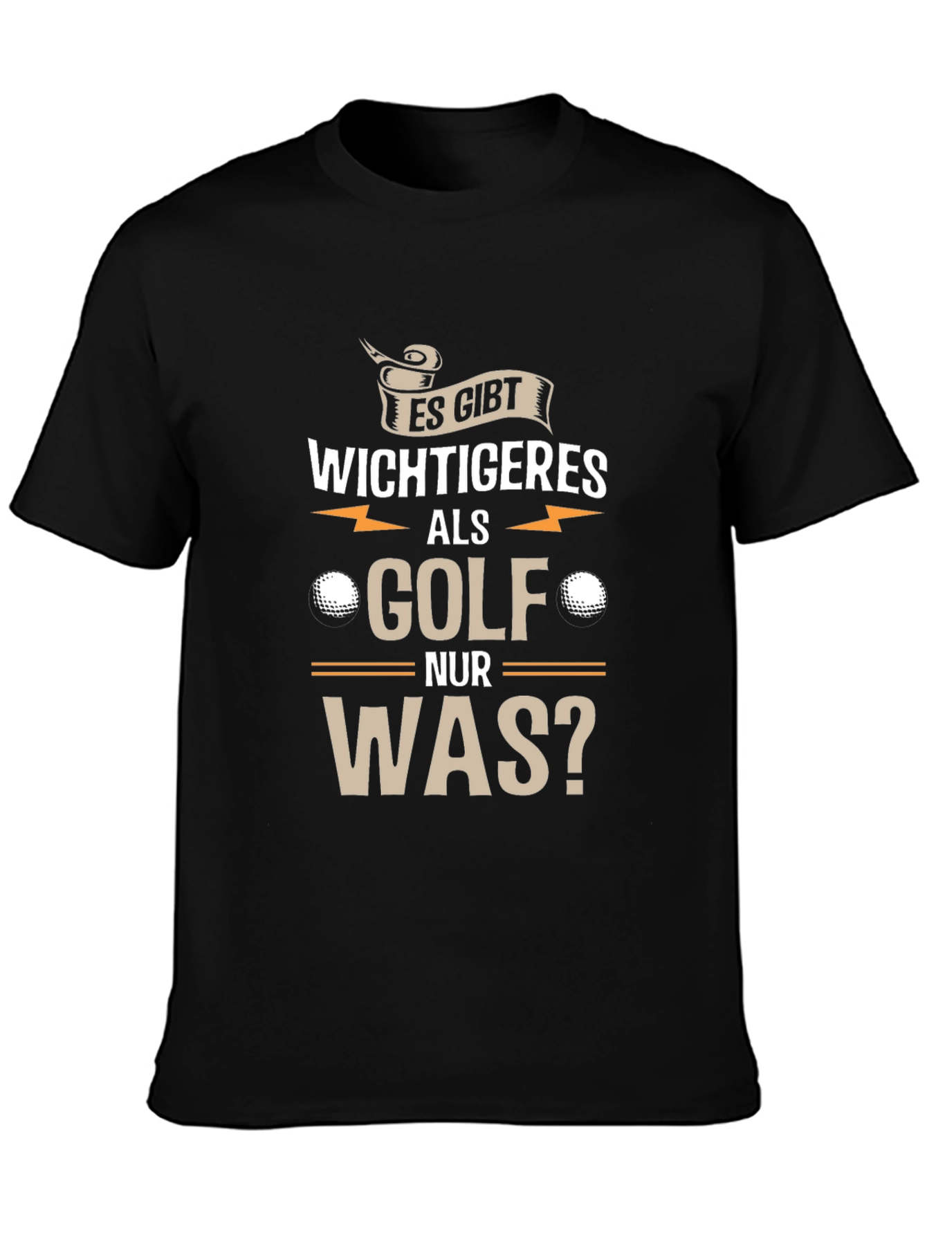 Funny Golf T-Shirt - Es gibt Wichtigeres als Golf...