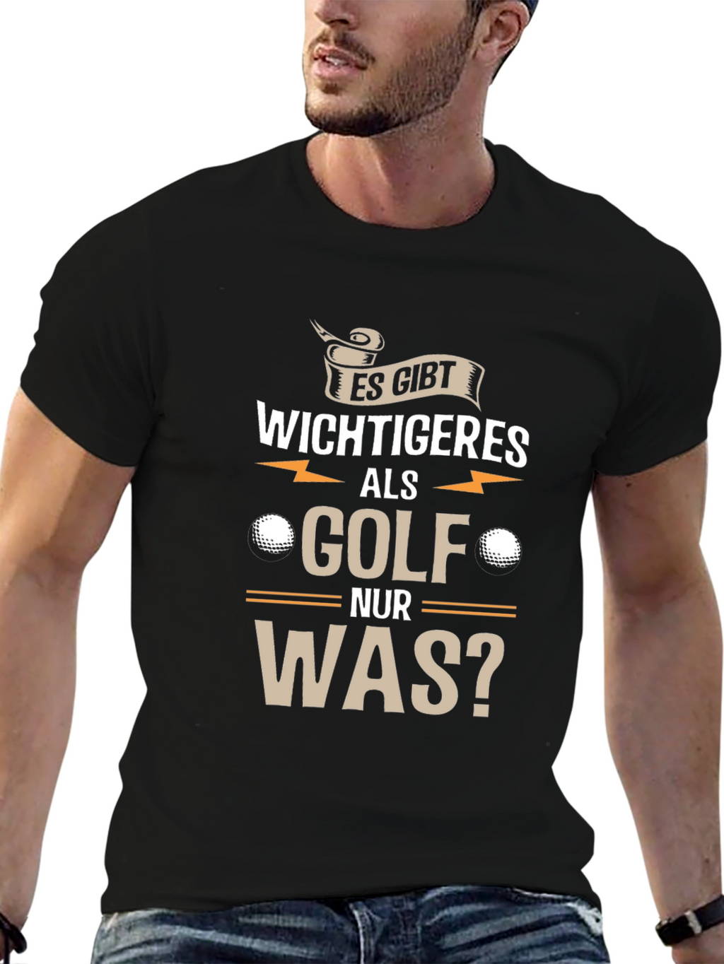 Funny Golf T-Shirt - Es gibt Wichtigeres als Golf...